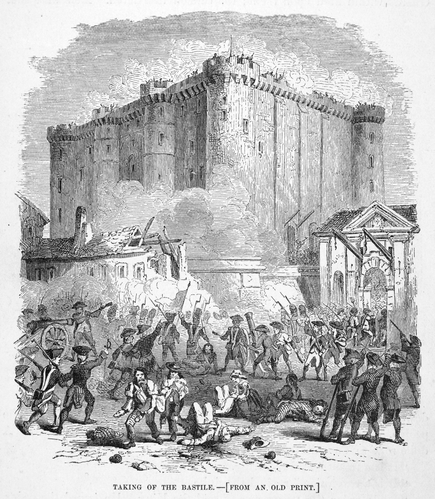 French Revolution 1789 Nthe Storming Of The Bastille 14 July 1789 Wood French Revolution 1789 Nthe Storming Of The Bastille 14 July 1789 Wood