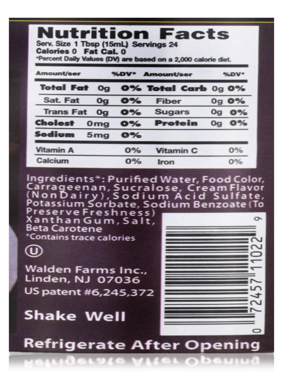 Nutrition Facts For Coffee With Cream And Sugar Besto Blog