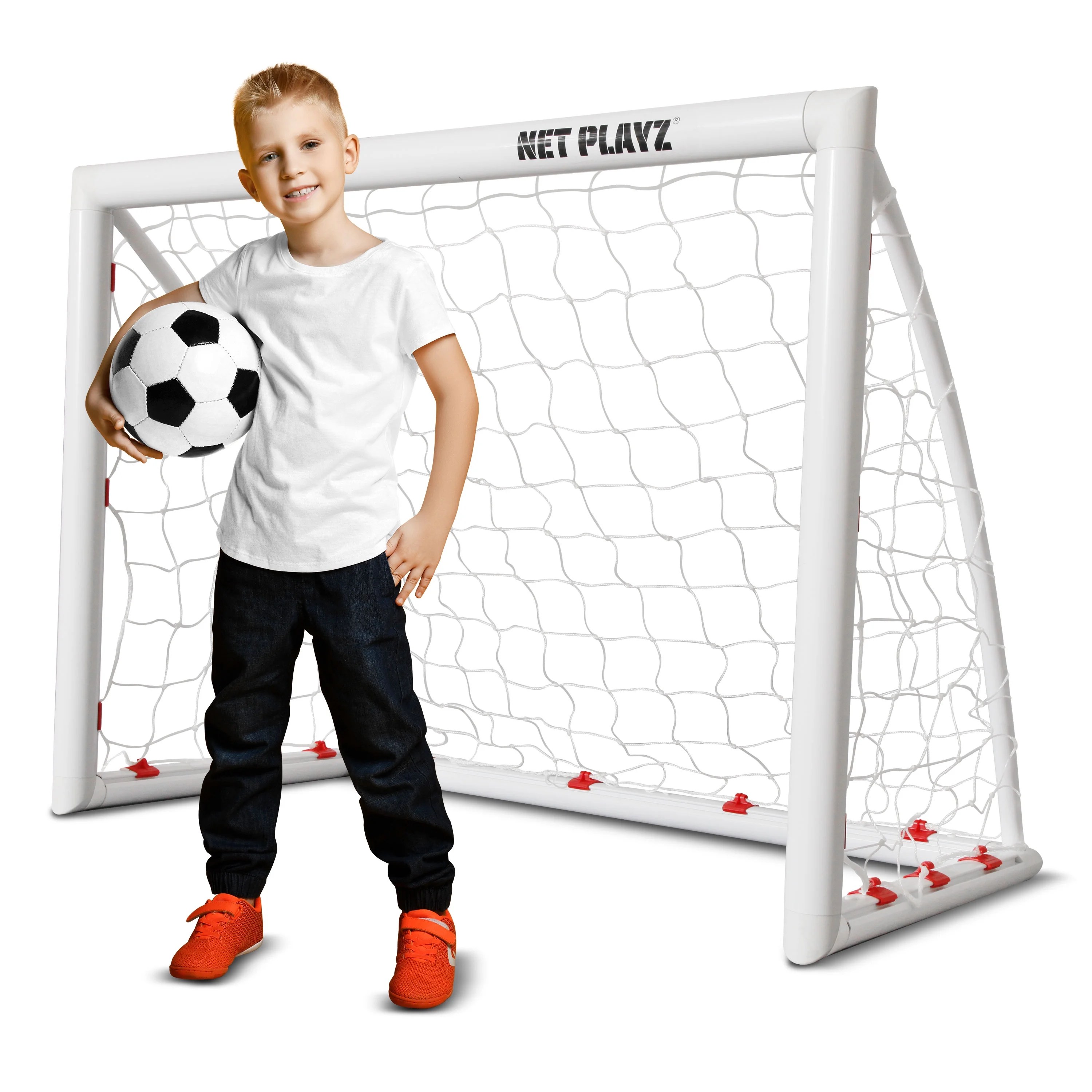 Kids Soccer Goals for Backyard, Kids Soccer Net 4'x3' HighStrength Fast SetUp Football