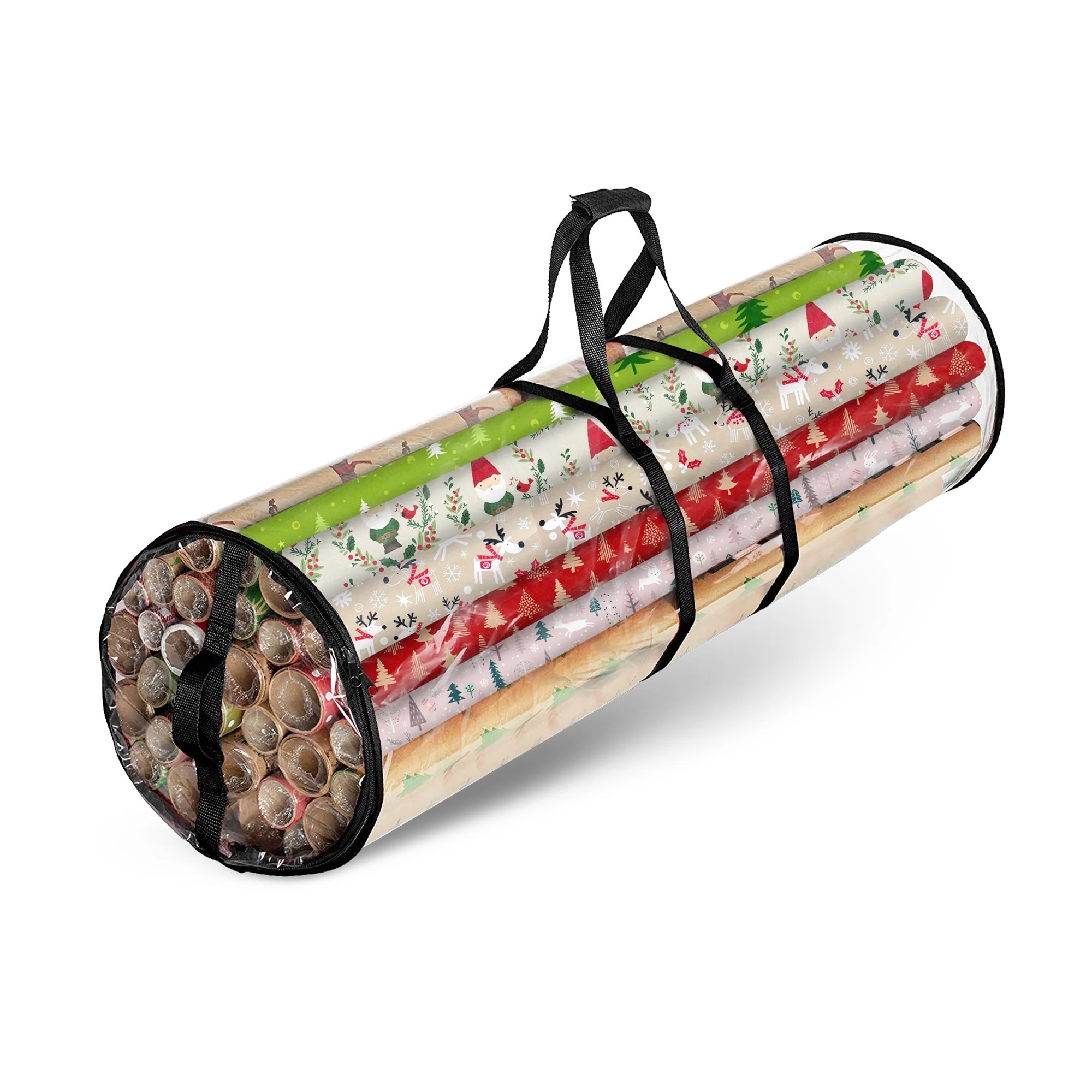 Christmas Wrapping Paper Storage Bag Fits 14 to 20 Standard Rolls Upto 40" Slim Design