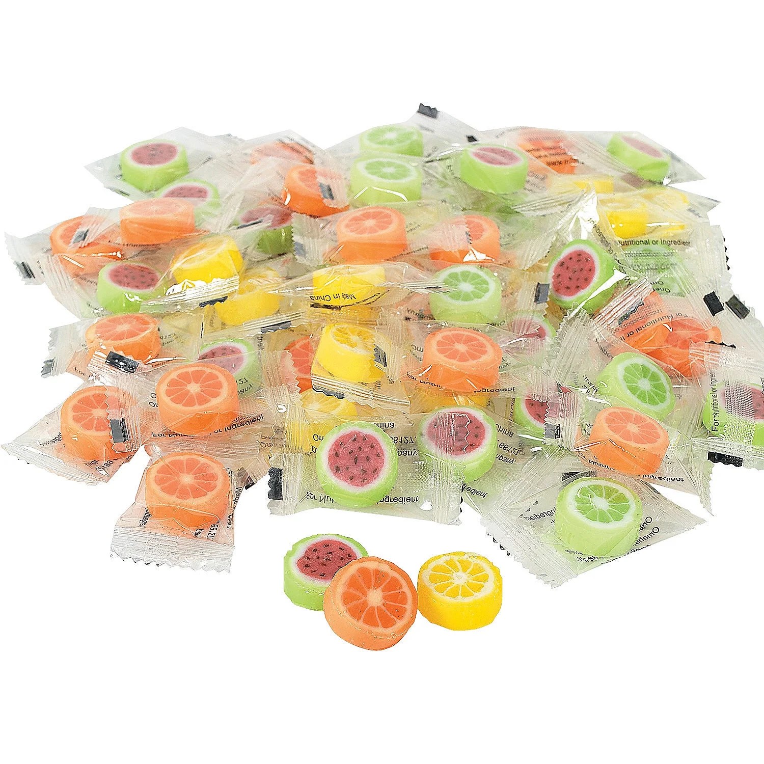 Fun Express Hard Candy Fruit Slices Edibles Hard Candy Sweet