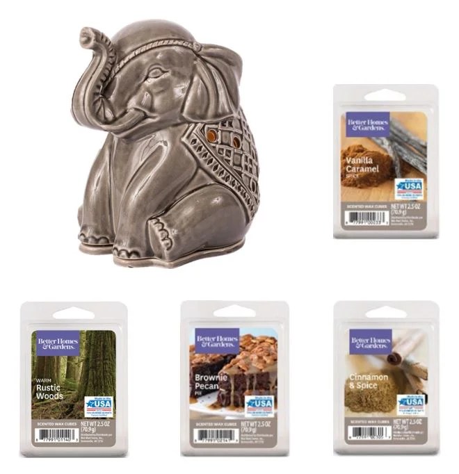 Better Homes & Gardens 5Piece Wax Warmer Gift Set, Elephant 24