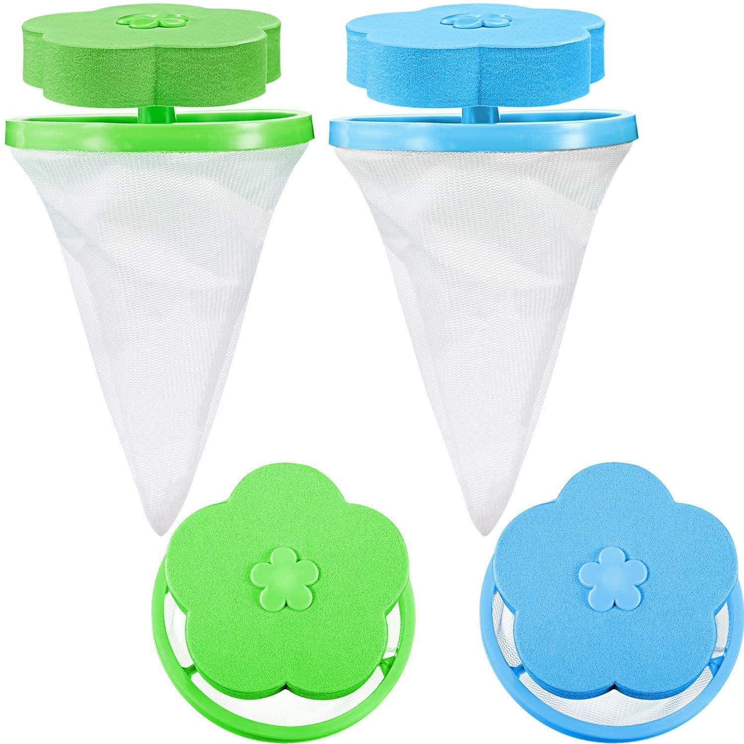 4 Pieces Reusable Washing Machine Lint Catcher Washing Machine Lint