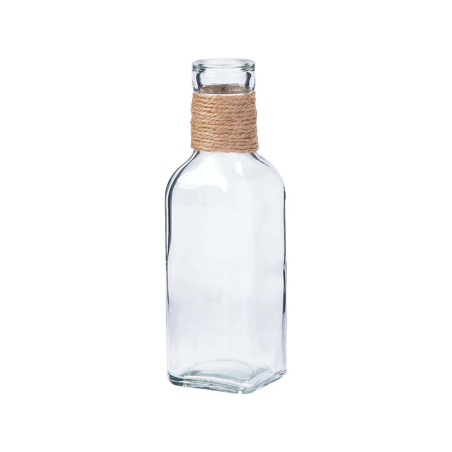 Rustic Glass Bud Vases Home Decor 6 Pieces
