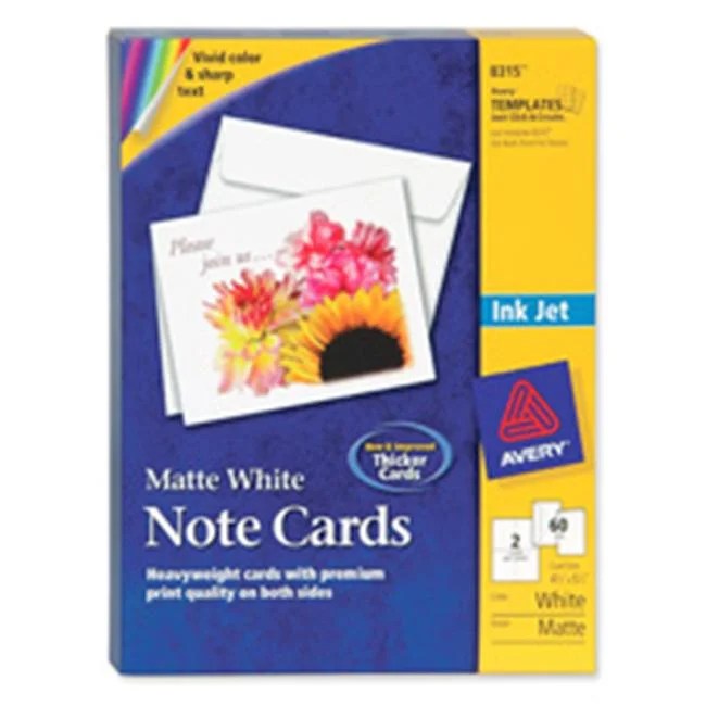 Avery Consumer Products AVE8316 Inkjet Greeting Cards WEnvelopes 8.50in.x5.50in.. WE