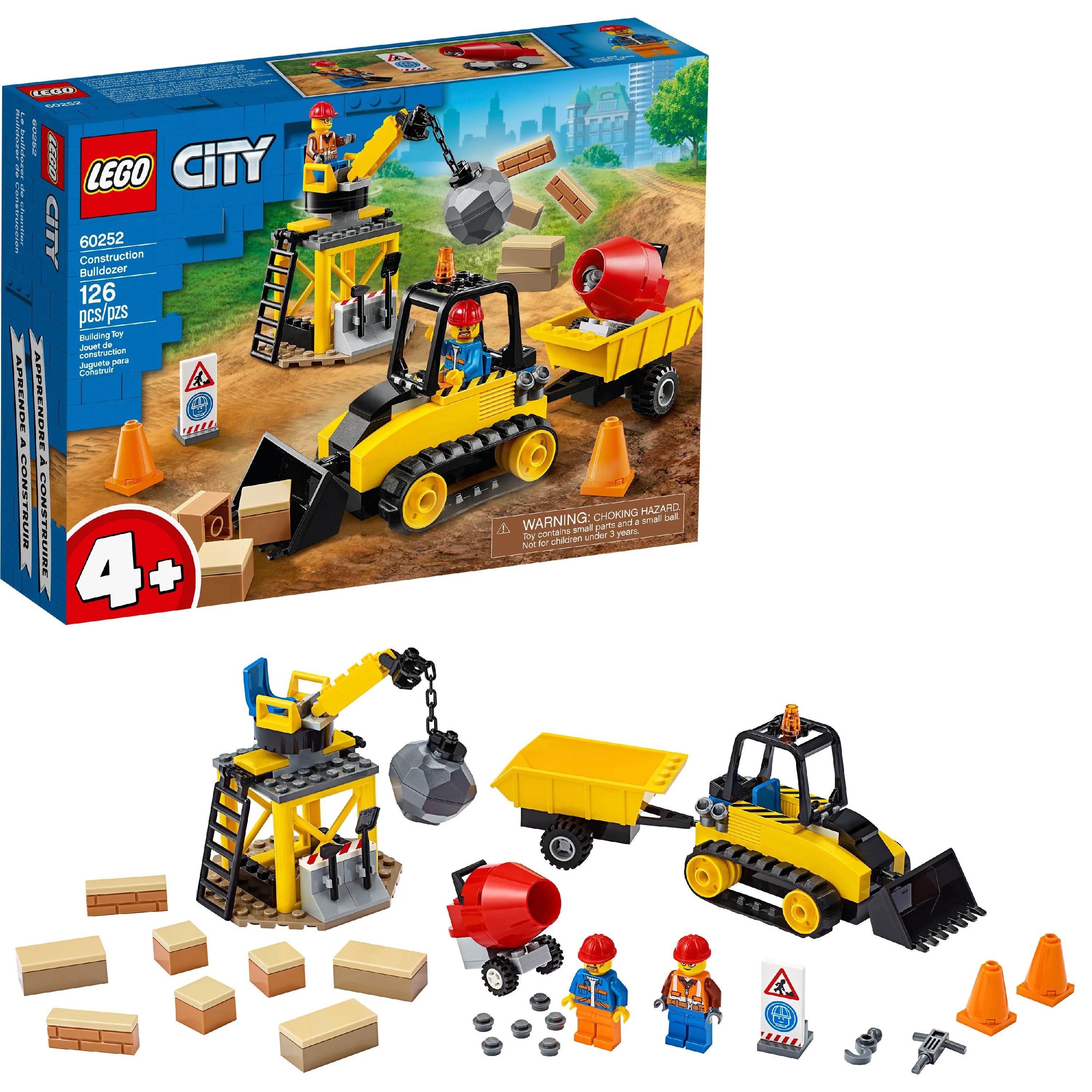 LEGO City Construction Bulldozer 60252 Building Kit (126