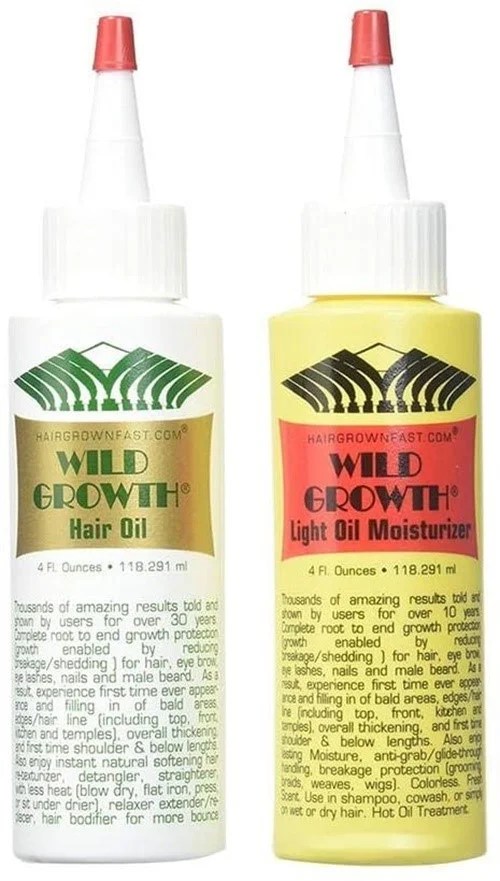 Wild Growth Hair Oil & Light Oil , 4 Fl Oz Duo - Walmart.com