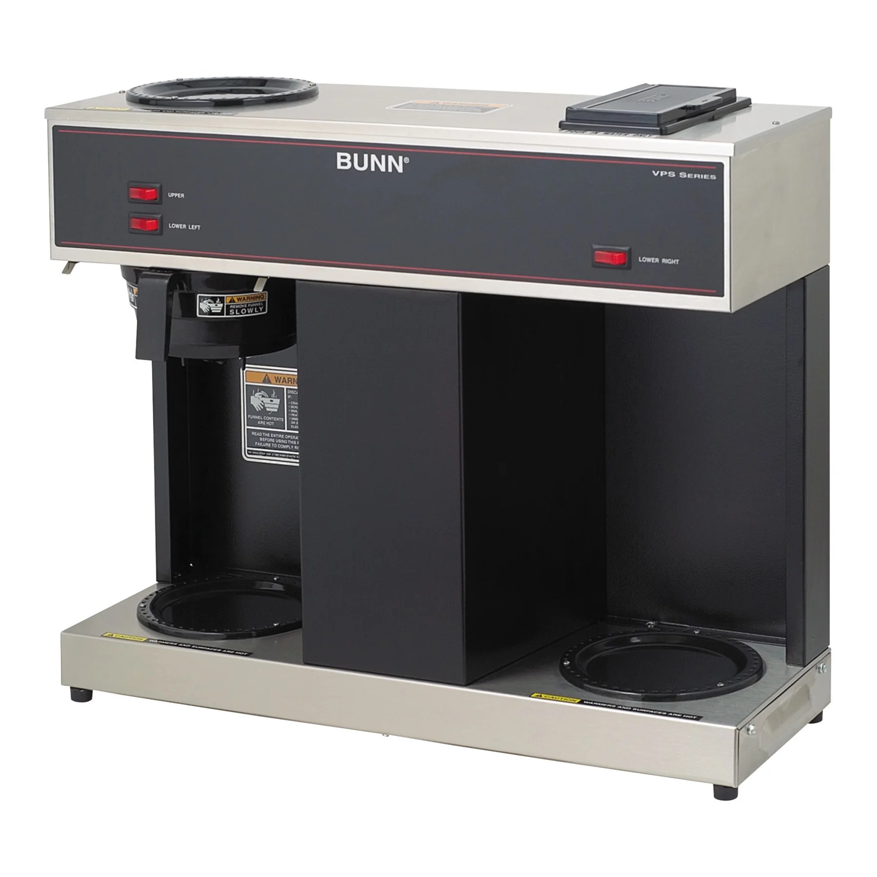 BUNN VPS 12Cup Commercial Coffee Brewer, 3 Warmers
