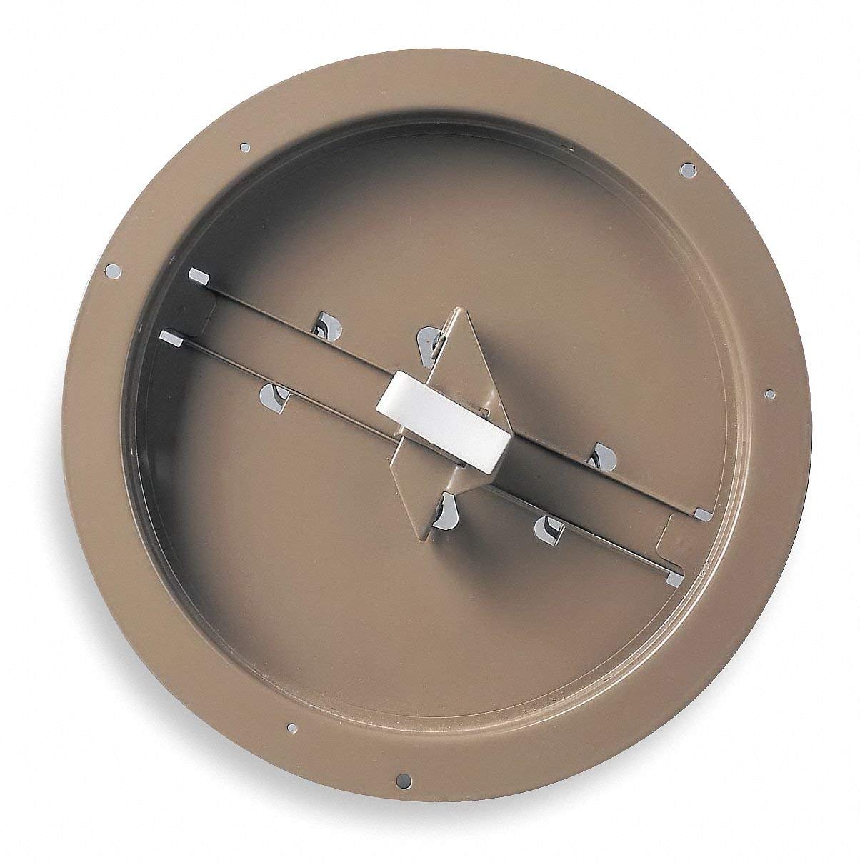 4JRL6 Butterfly Damper, Round, Duct Size 10 In. By Industrial Grade