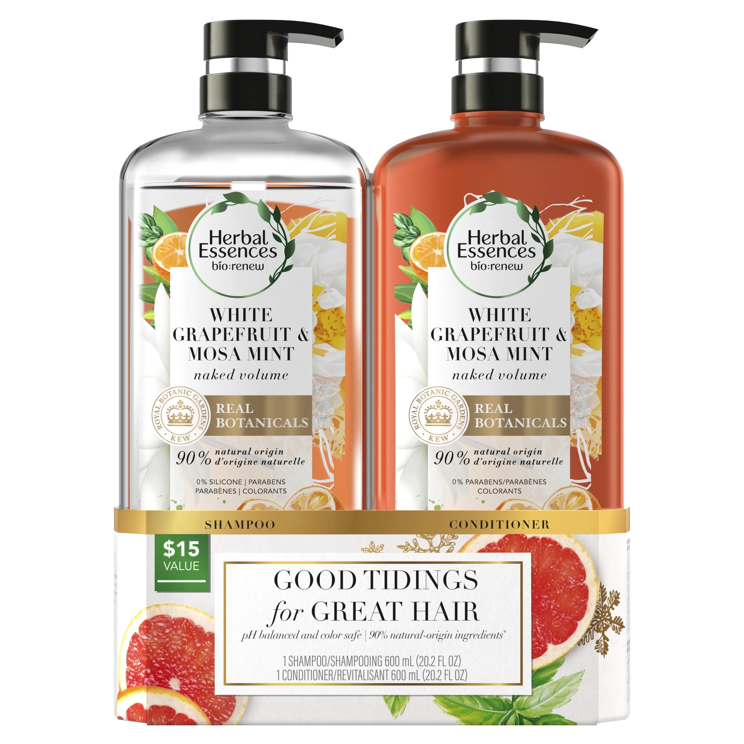 (15 Value) Herbal Essences Bio Renew Shampoo and Conditioner Set