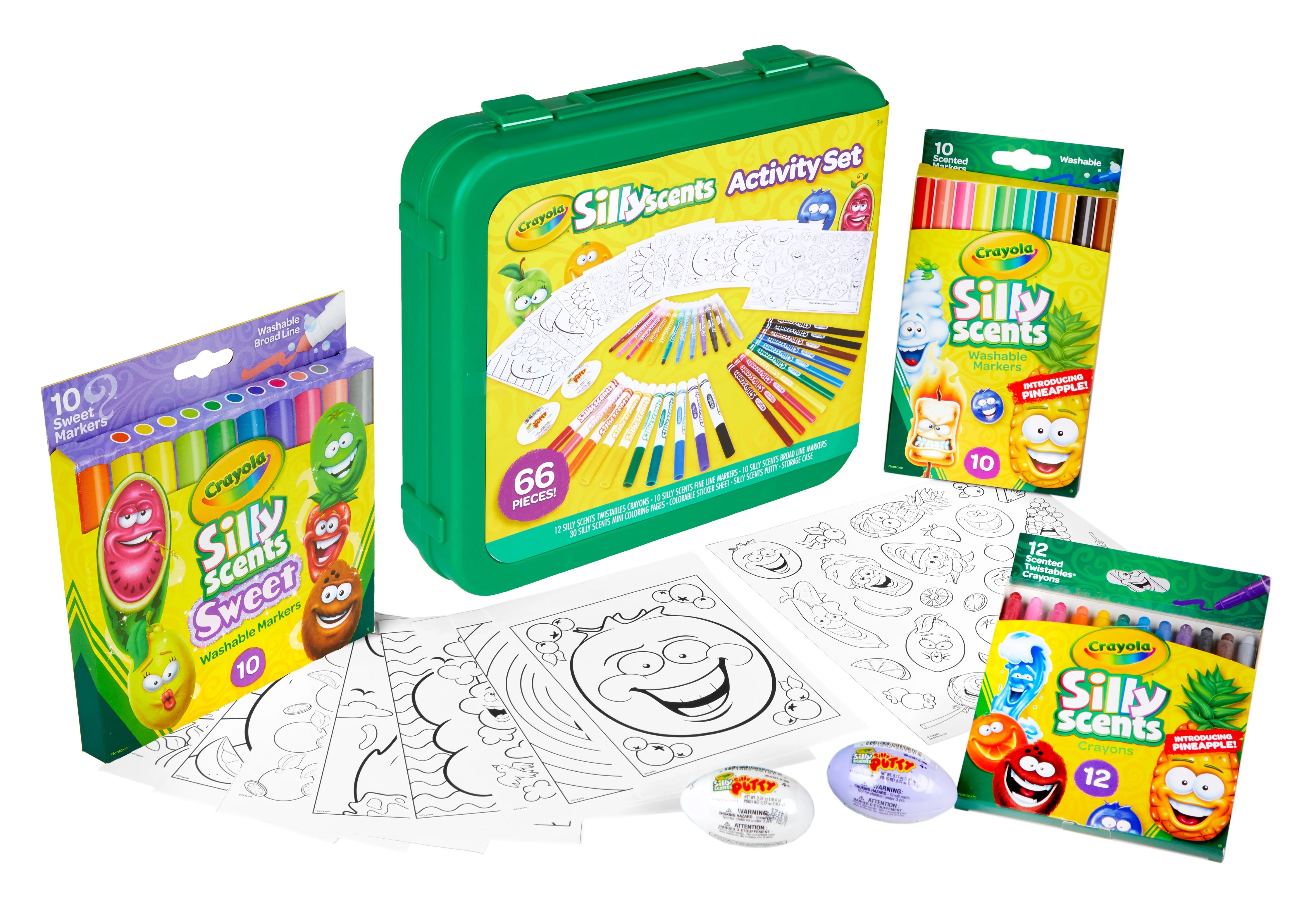 Crayola Silly Scents Activity Set, Gift for Kids, 66 Pieces BrickSeek