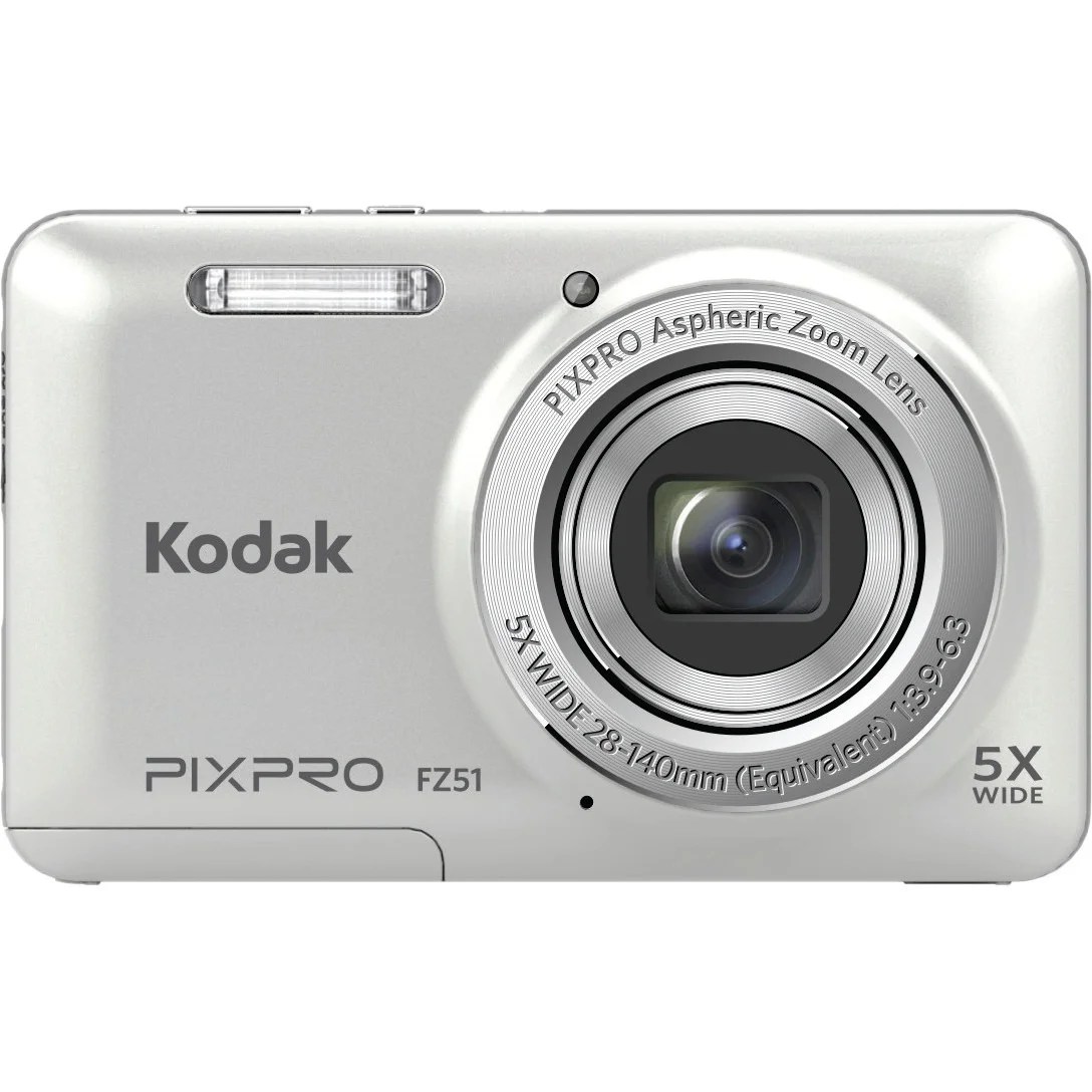 Kodak PIXPRO FZ51 16.2 Megapixel Compact Camera, Blue