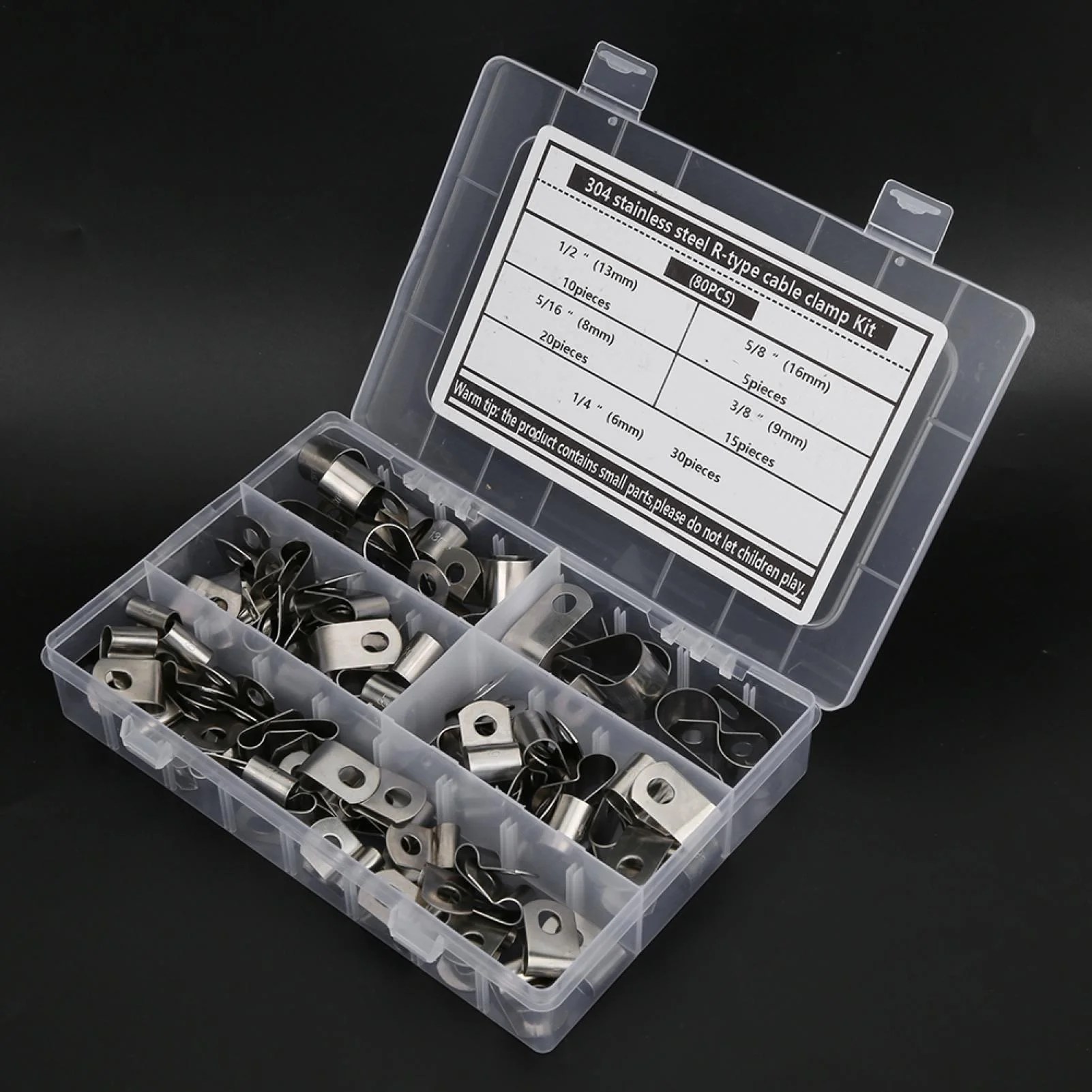 Flexible Cable Clamp, Innovative Cable Clamp Kit, Stainless Steel For