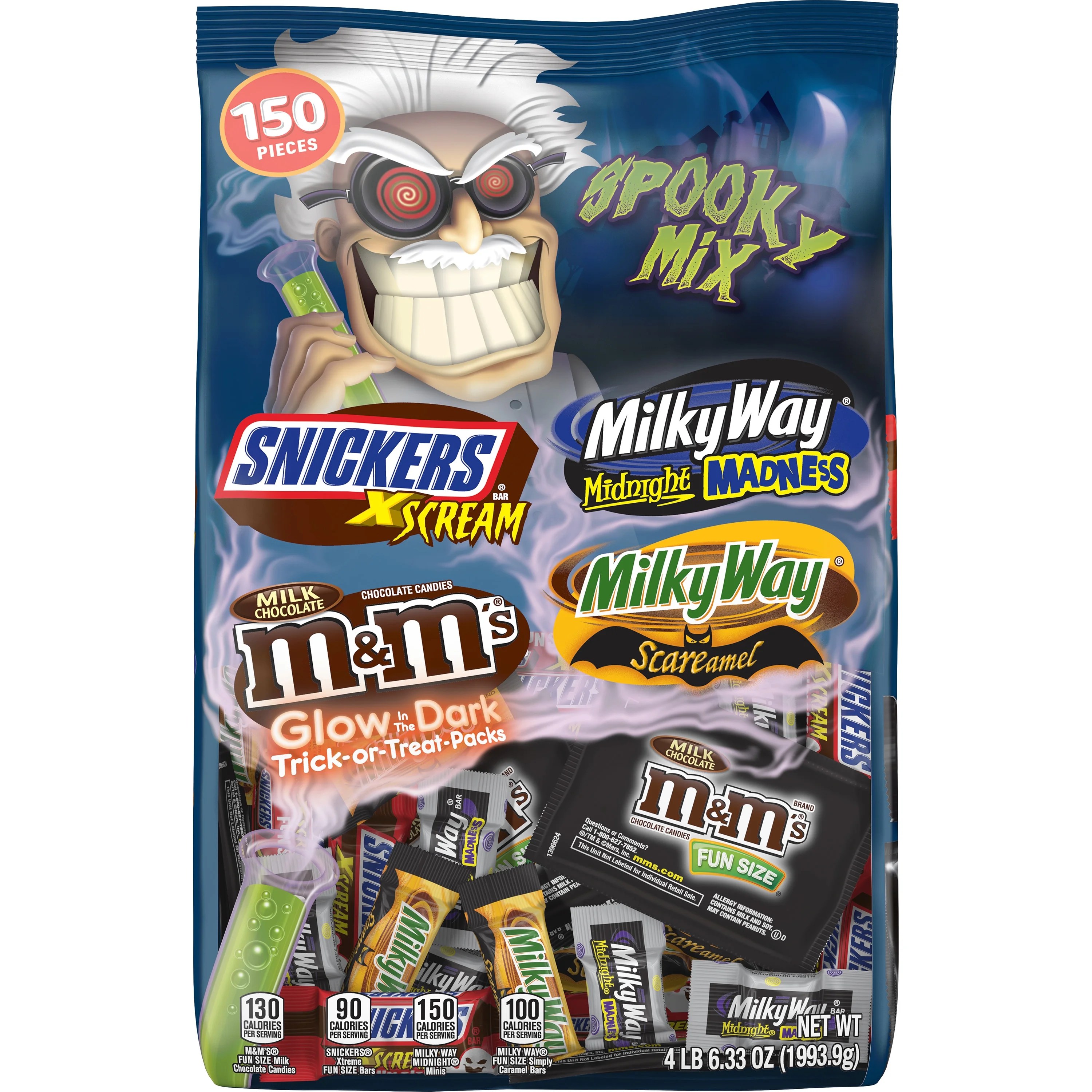 Mars Chocolate Mixed Spooky Halloween Candy Bag, 70.33 Ounce Walmart