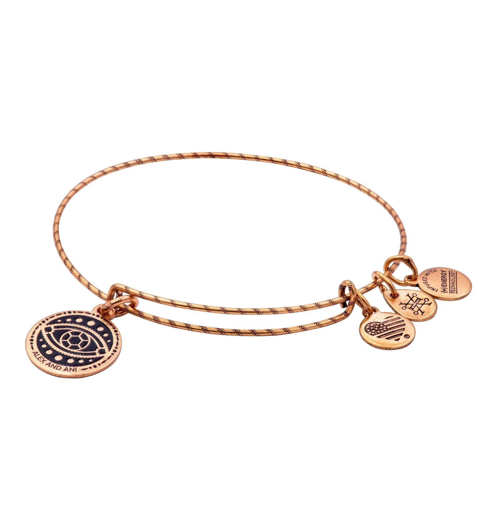 Alex and Ani Alex and Ani Evil Eye Double Sided Embossed Charm Bangle
