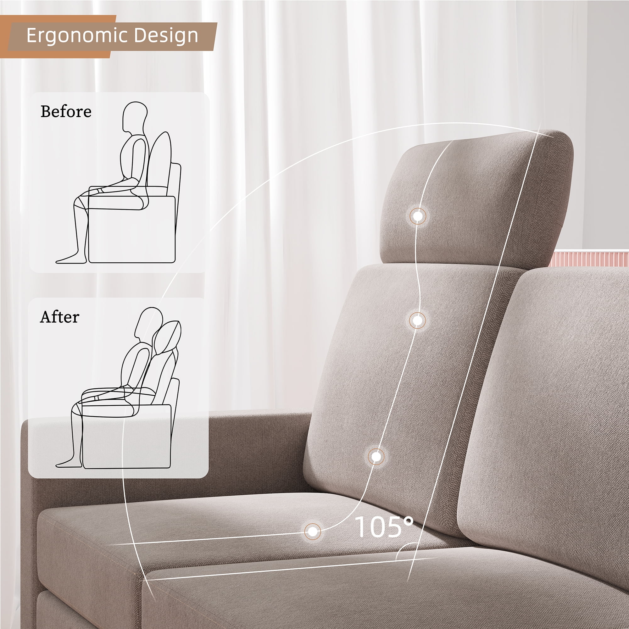 Sobaniilo Removable Headrests Support 2 Pack, Neck Pillow Headrest