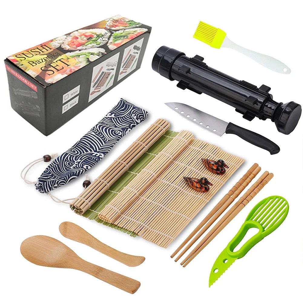 Doingart 13in1 Sushi Making Kit, Sushi Bazooker Maker Set, Sushi