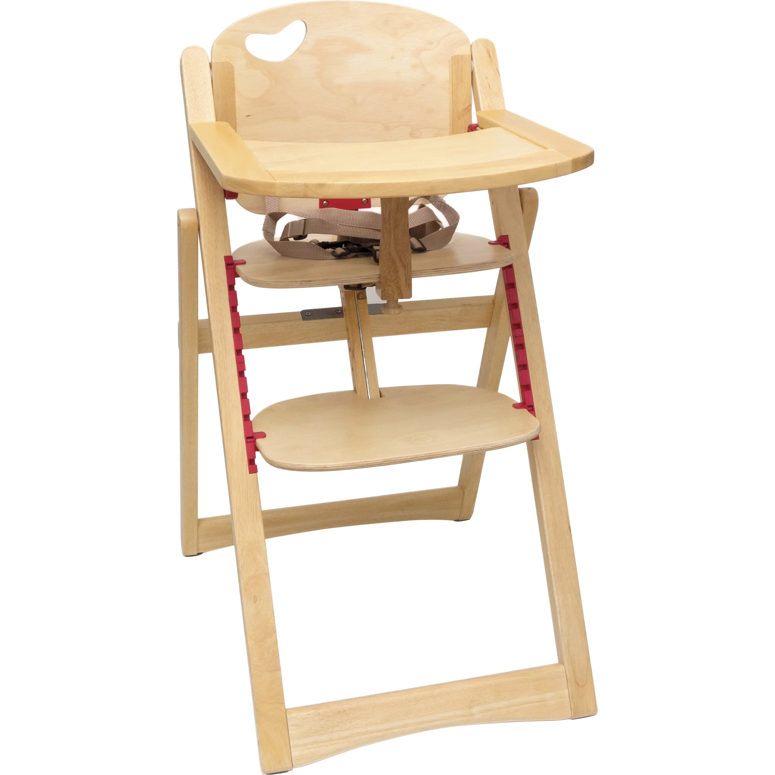 Cycling Lipper 518 Child's Folding High Chair in Natural Finish