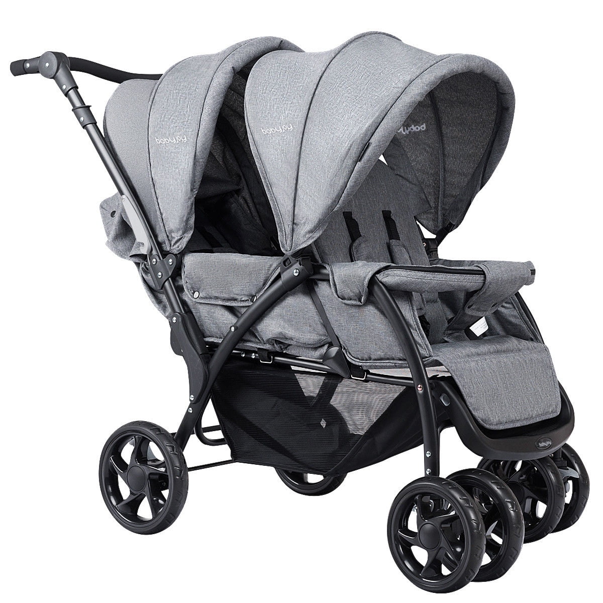 Foldable Double Baby Stroller Lightweight Front & Back