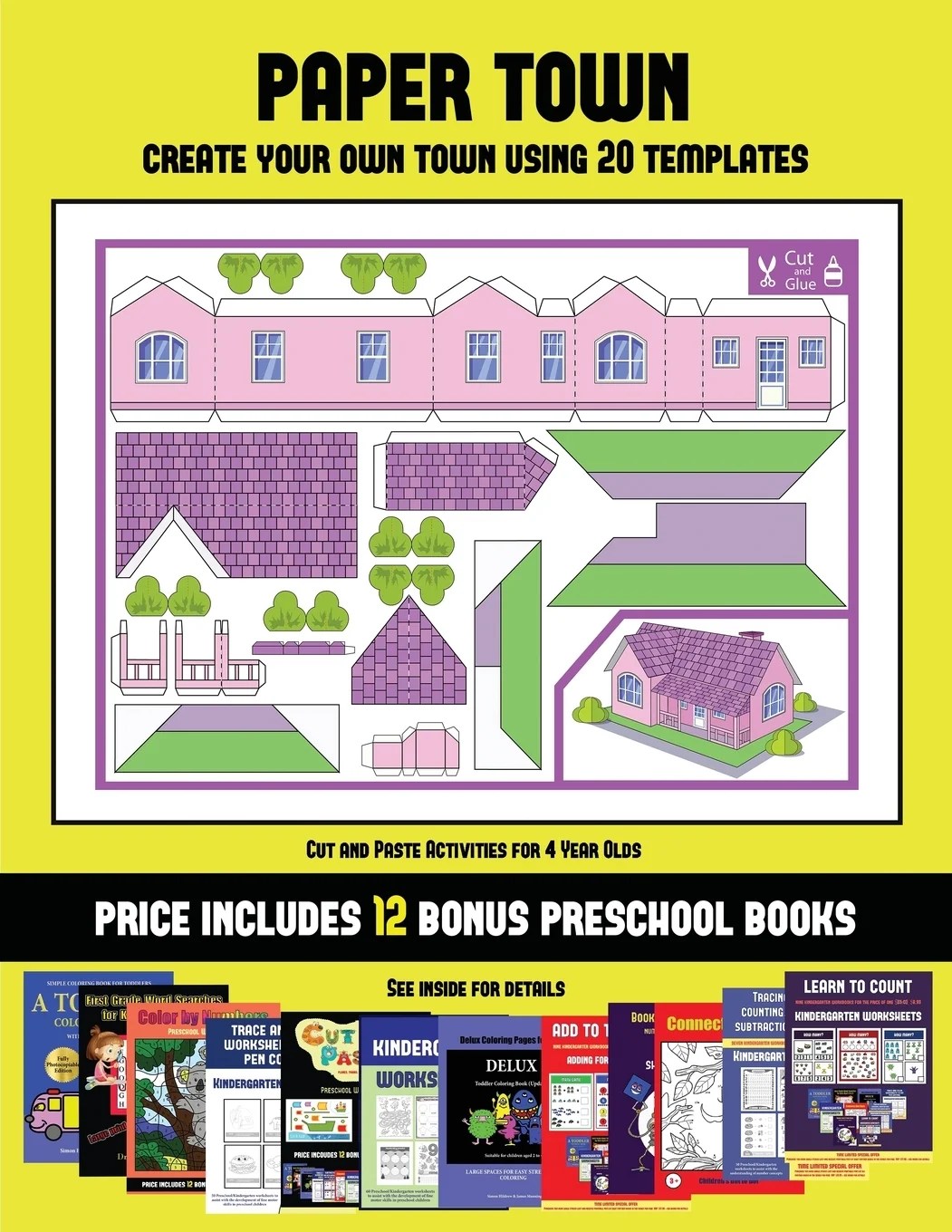 Cut and Paste Activities for 4 Year Olds (Paper Town Cut and Paste Activities for 4 Year Olds (Paper Town