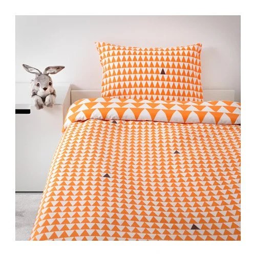 IKEA Twin size Duvet cover and pillowcase, light orange 1828.172620 IKEA Twin size Duvet cover and pillowcase, light orange 1828.172620