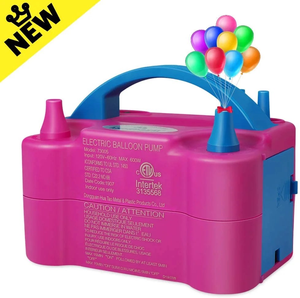 Automatic Electric Balloon Air Pump Multiple Ballon Inflator Pump ETL