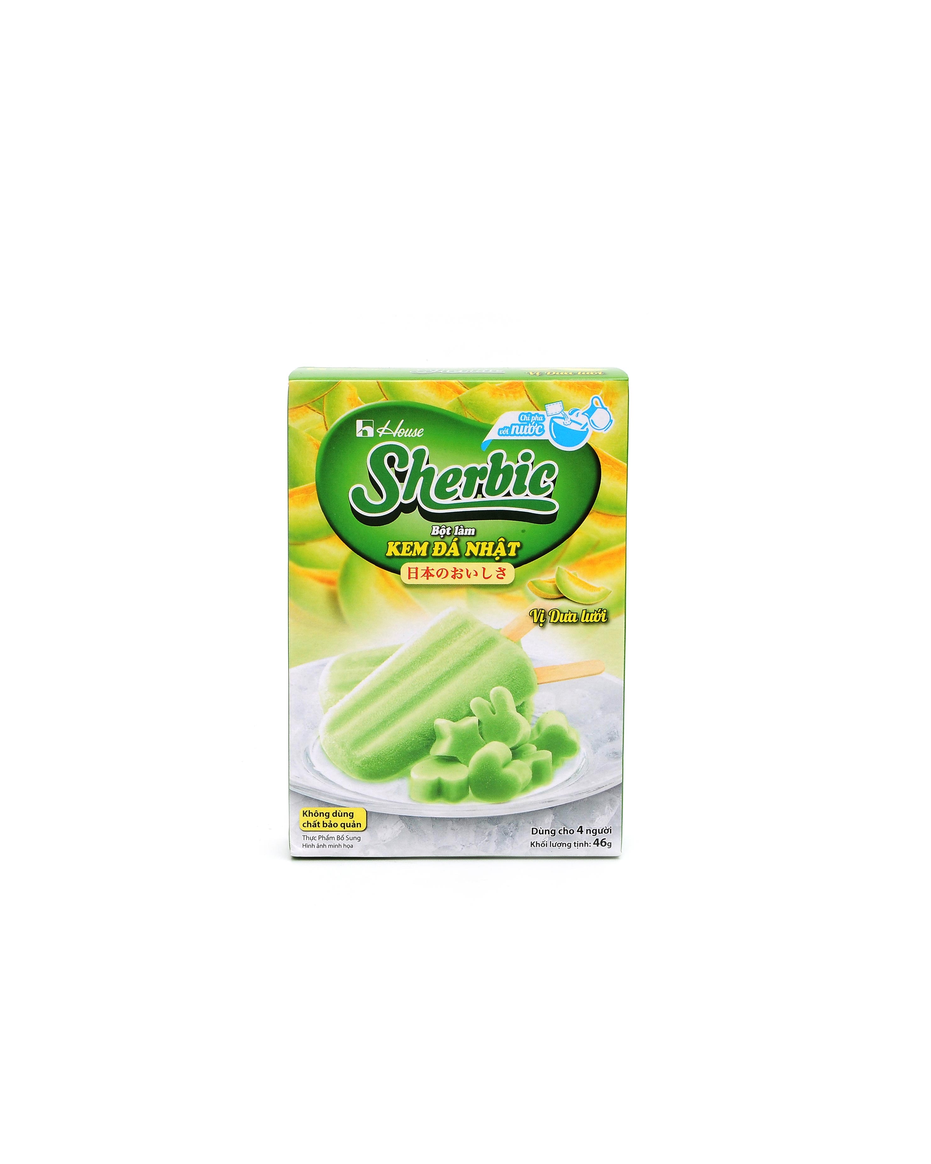 House Sherbic Melon Flavored Japanese Instant Ice Cream Powder Dessert
