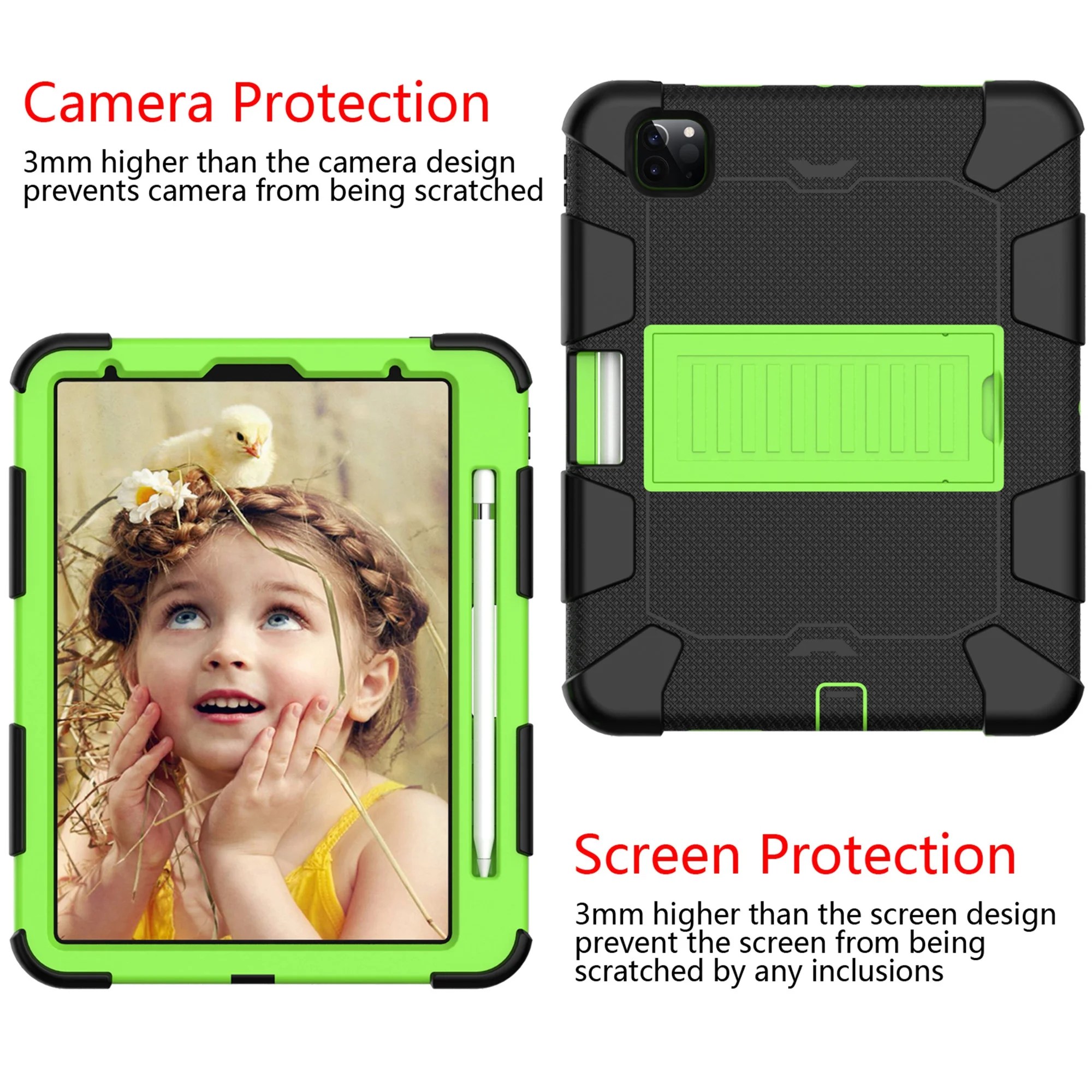 Dteck Shockproof Case For iPad Pro 2nd Generation 11 inch, Heavy Duty