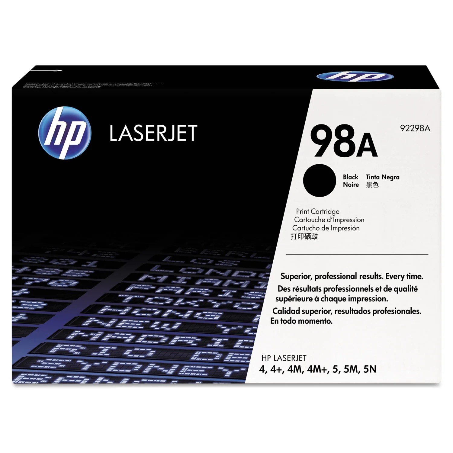 HP Inc. HP 98A (92298A) Black Original LaserJet Toner Cartridge