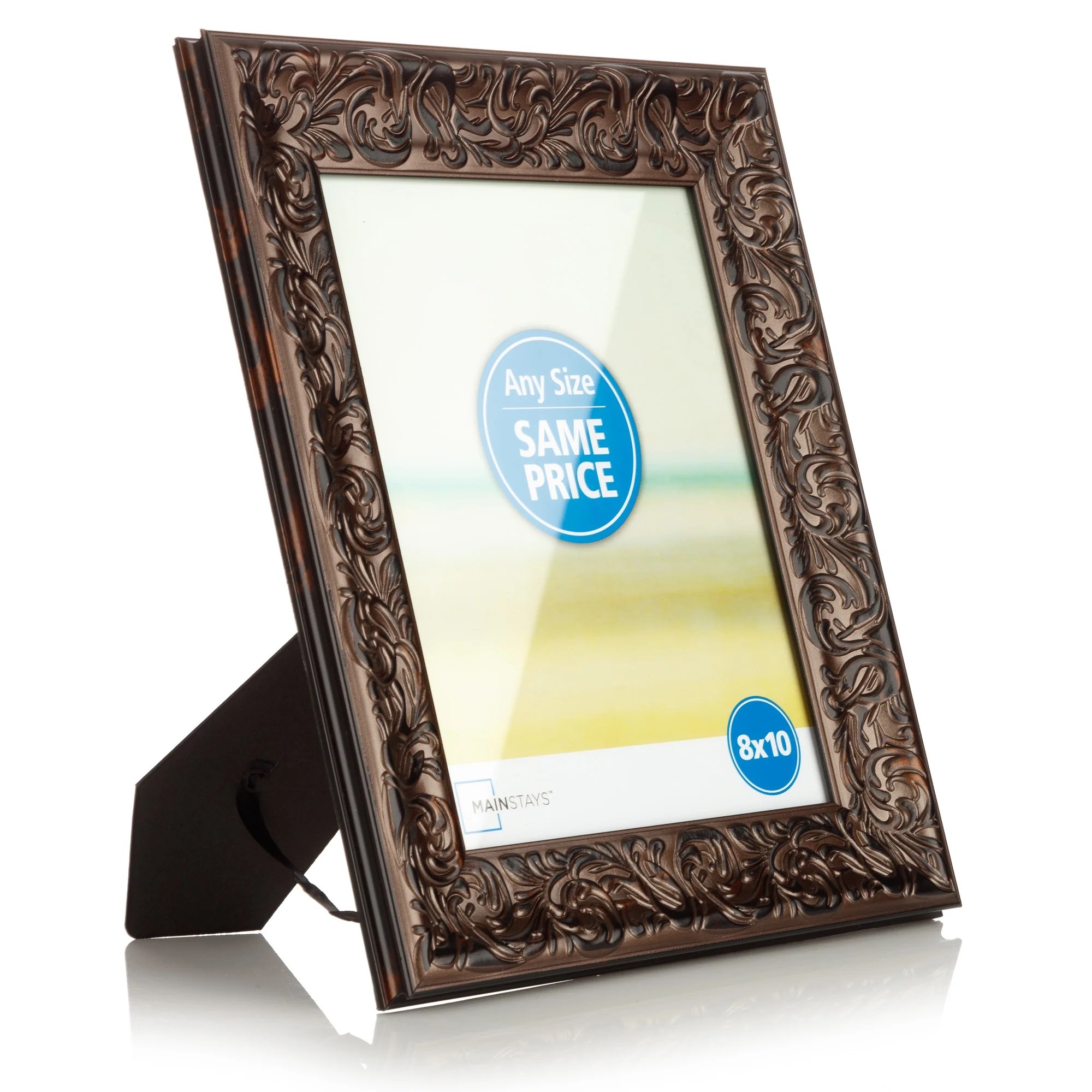 Mainstays 8" x 10" Bronze Swirls Tabletop Picture Frame