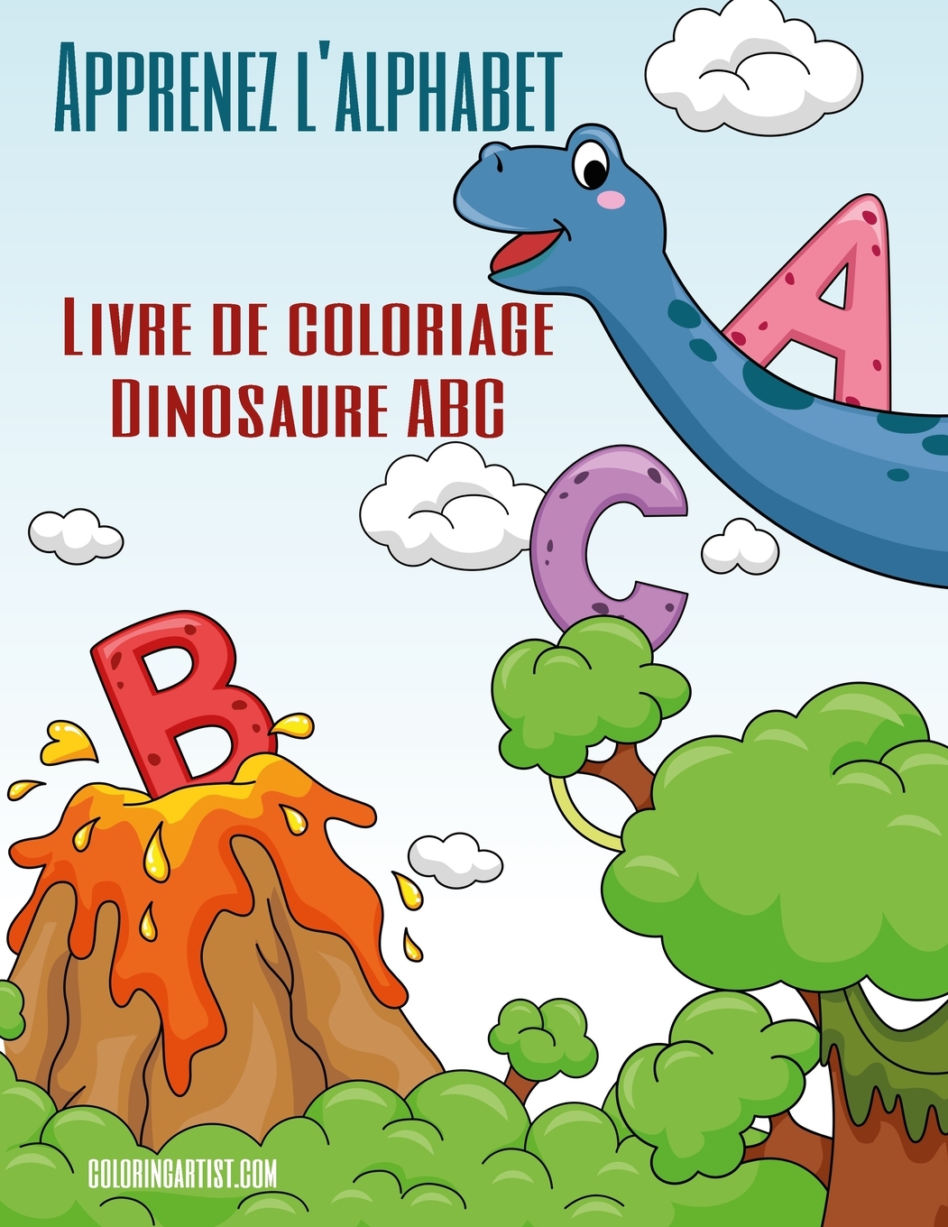 Dinosaure ABC Apprenez l'alphabet Livre de coloriage