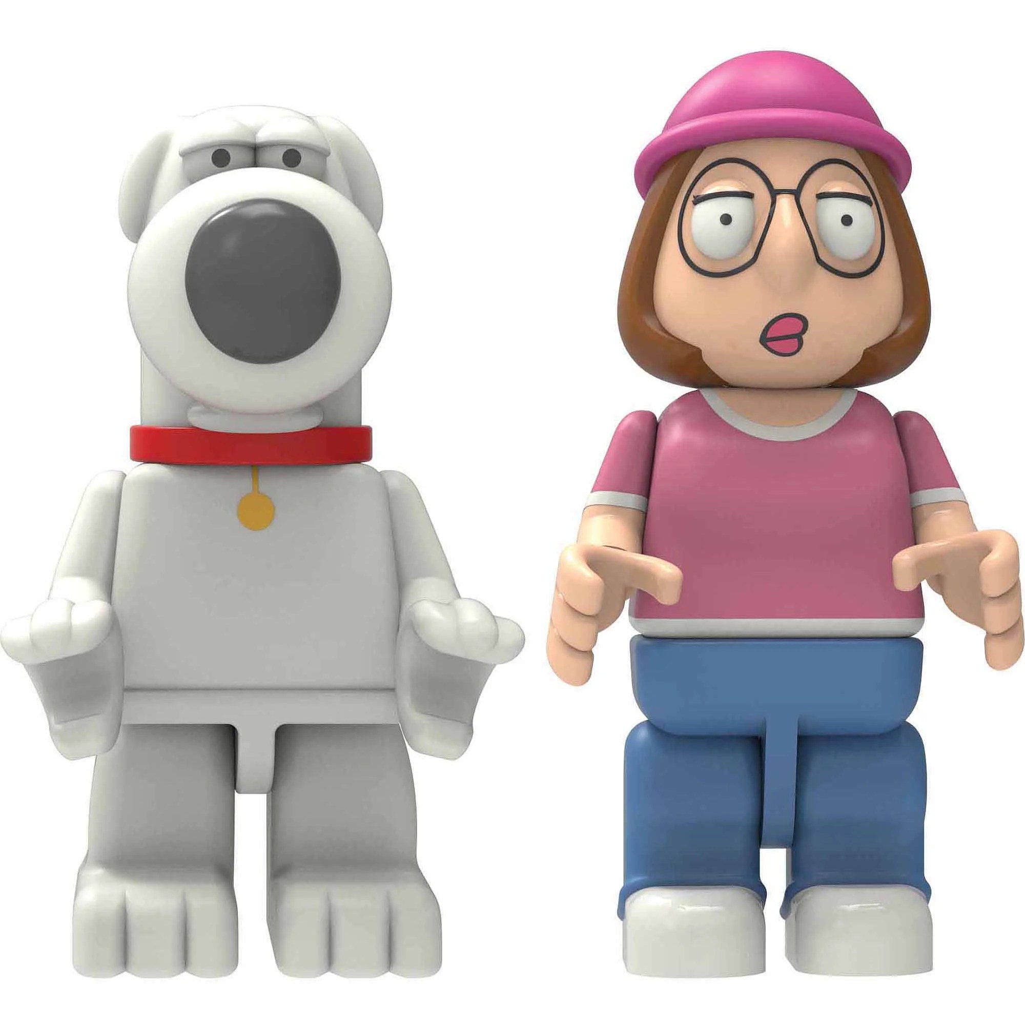 K'NEX Family Guy Buildable Figures Brian & Meg Griffin