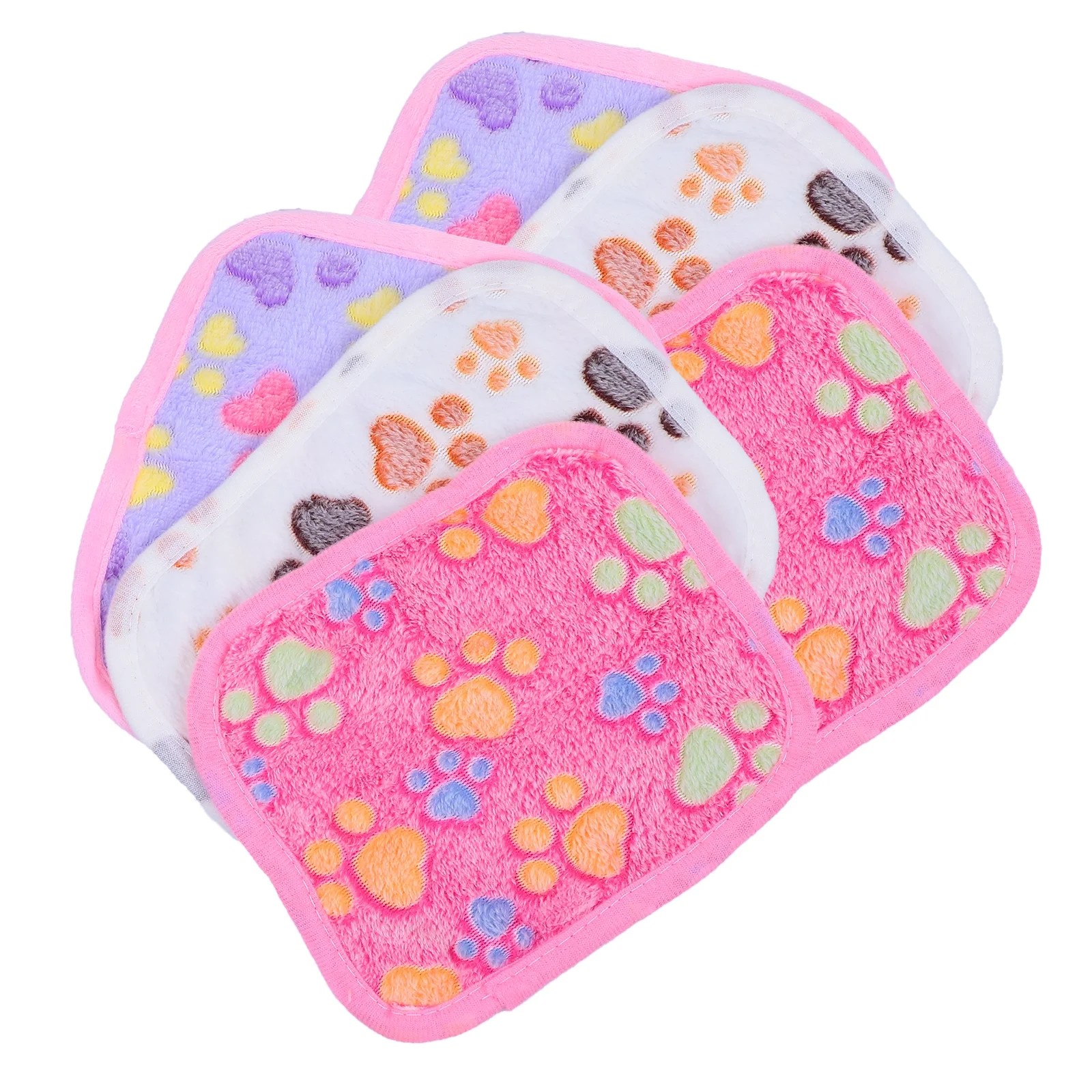 6PCS Hamster Warm Blanket Guinea Pig Thermal Pad Small Pet Mini Nest