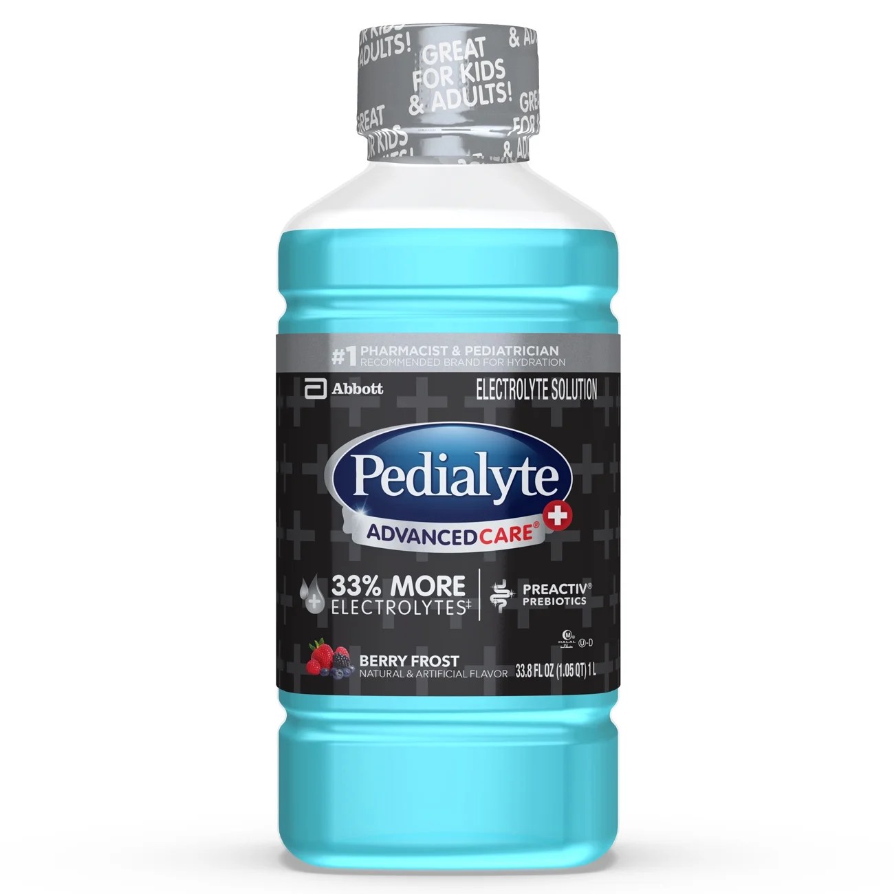 Pedialyte AdvancedCare Plus Electrolyte Solution, Berry Frost, 12 fl oz