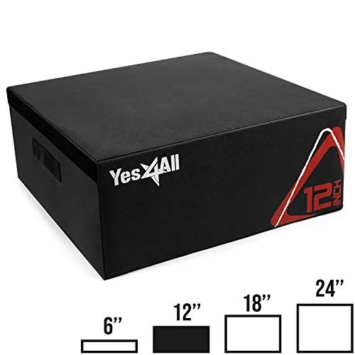 Yes4All Soft Plyo Box / Plyometric Jump Box ? Adjustable Plyo Box