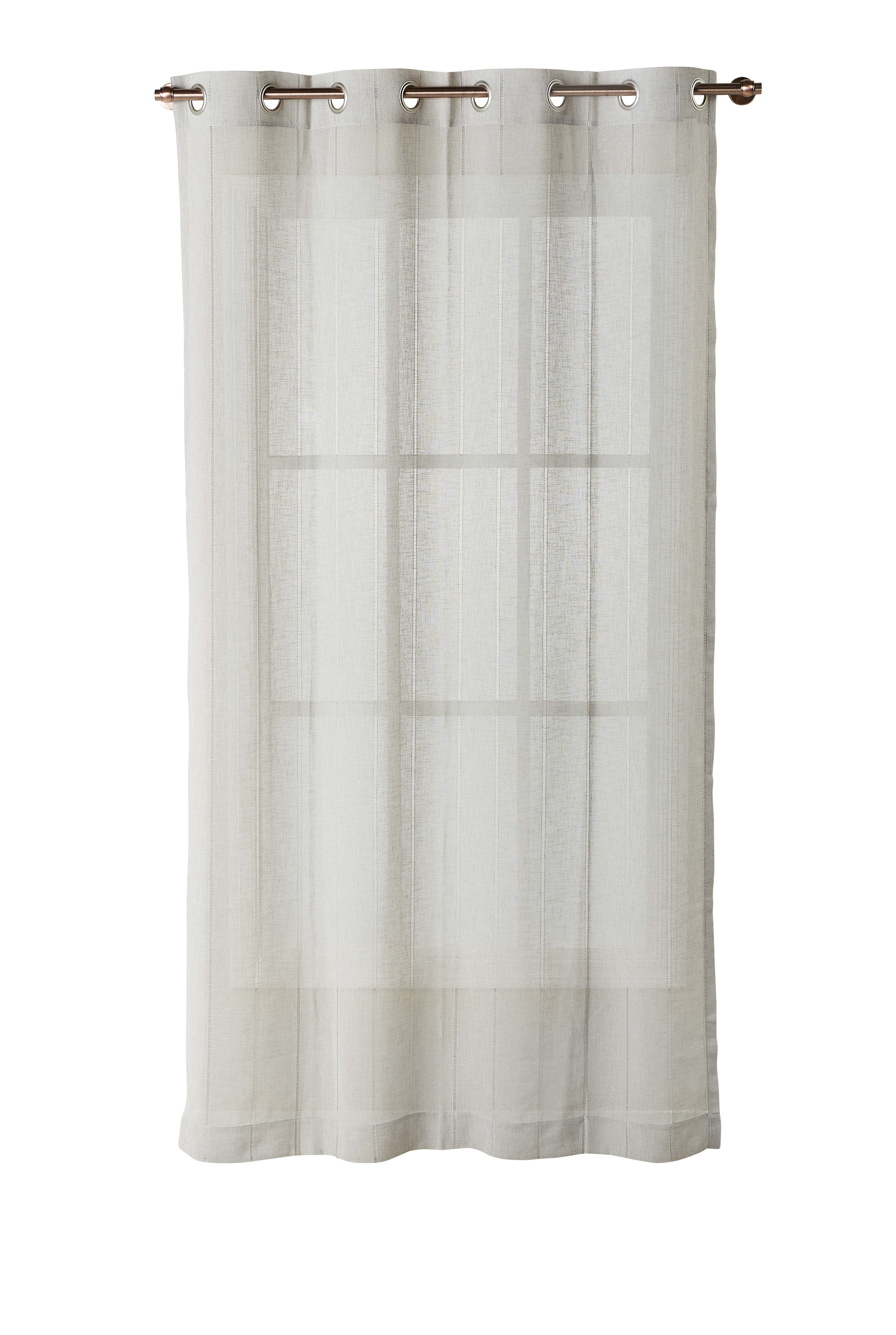 Better Home & Gardens Hemstitch Sheer Curtain Panel with Grommets