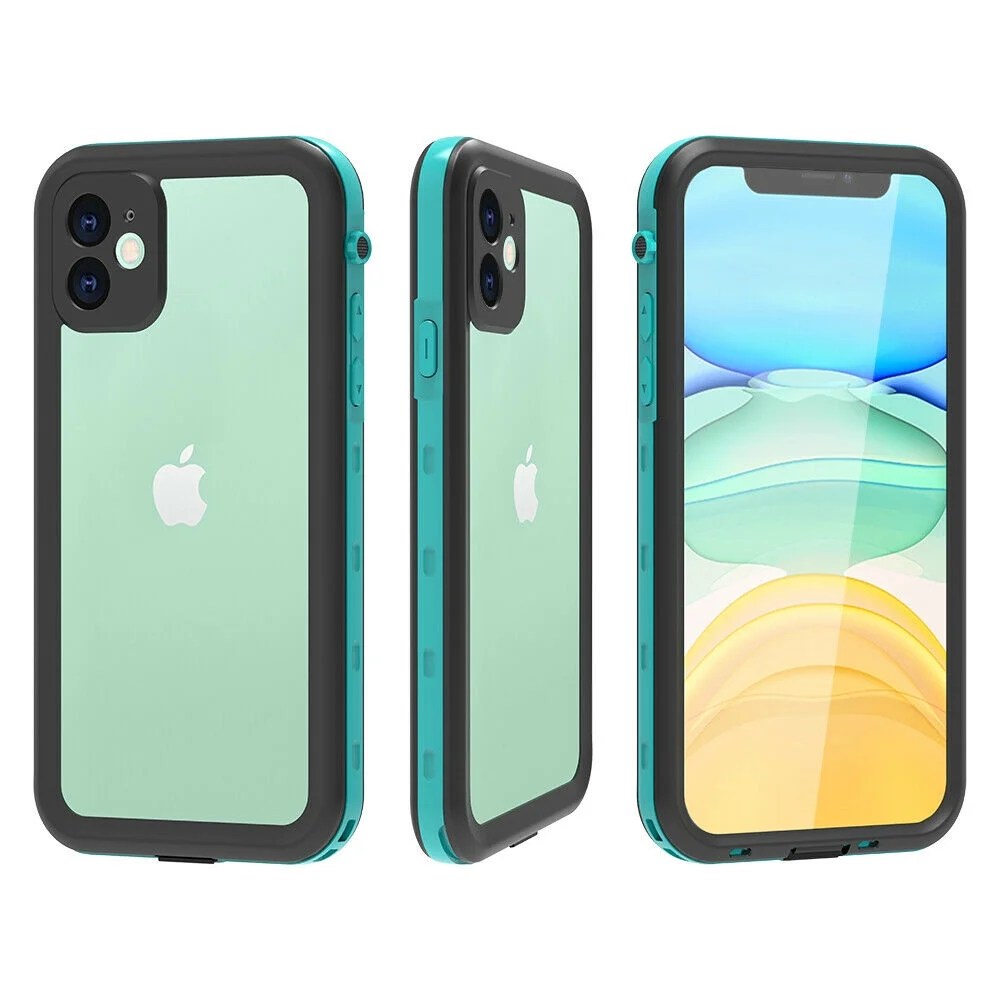 iPhone 11 Waterproof Case, Exgreem Builtin Screen FullBody Protector