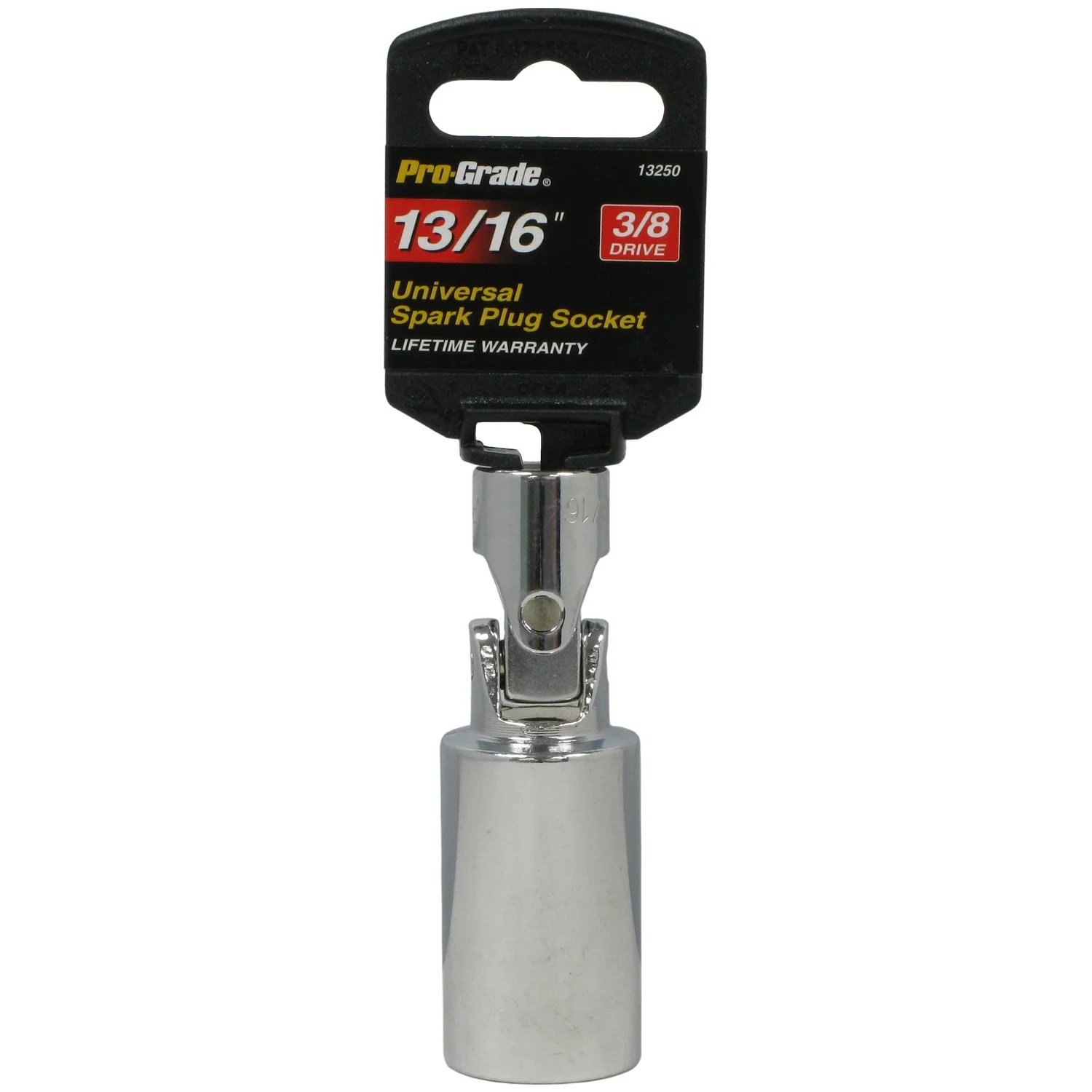3/8" drive 13/16" universal spark plug socket flex joint