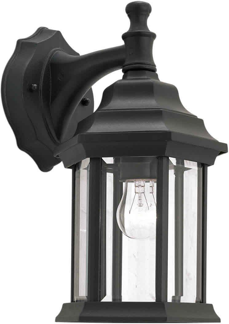 17150104 Exterior Wall Light with Clear Beveled Glass