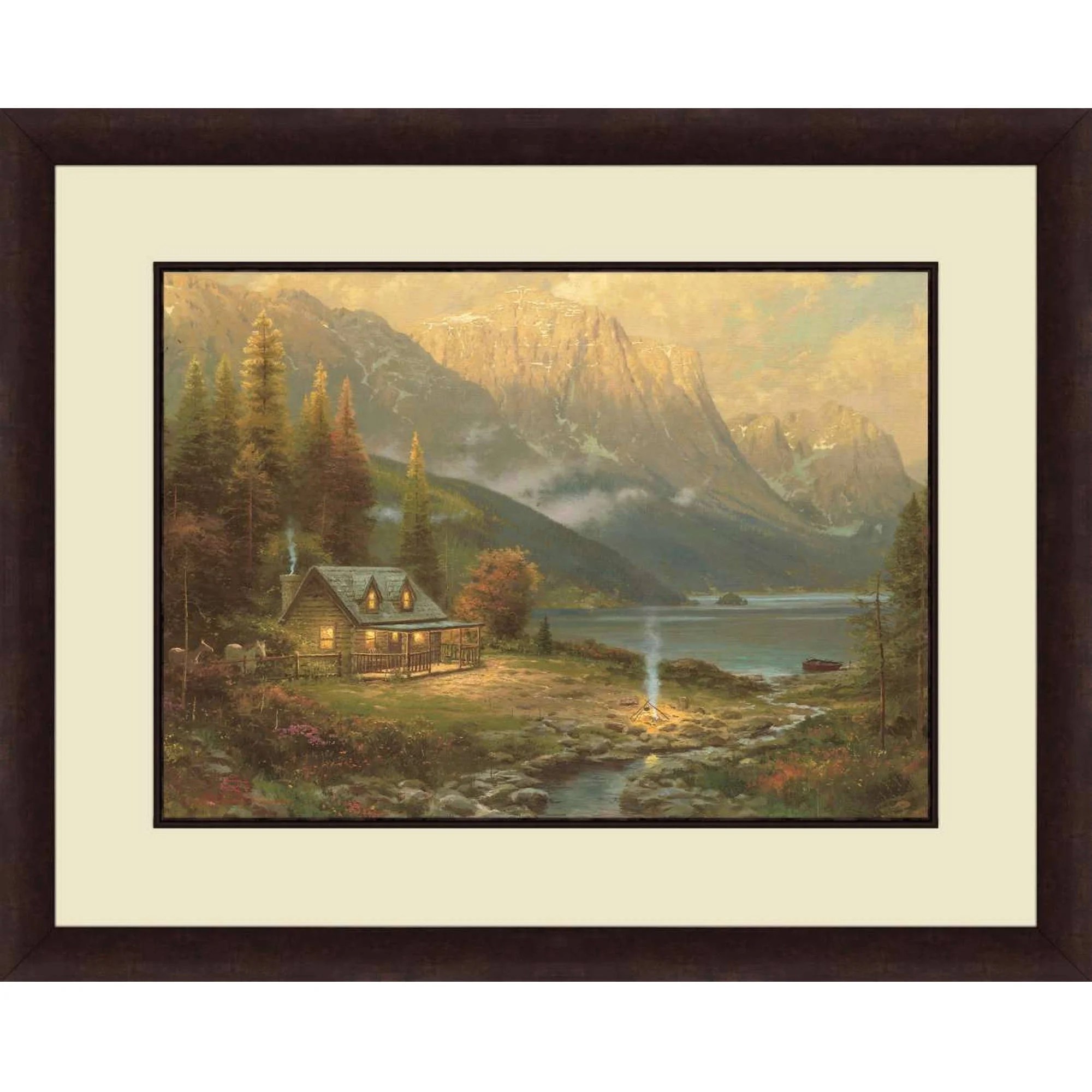 Thomas Kinkade Graphic Prints Fine Art Scenic Framed Art Print, by PTM