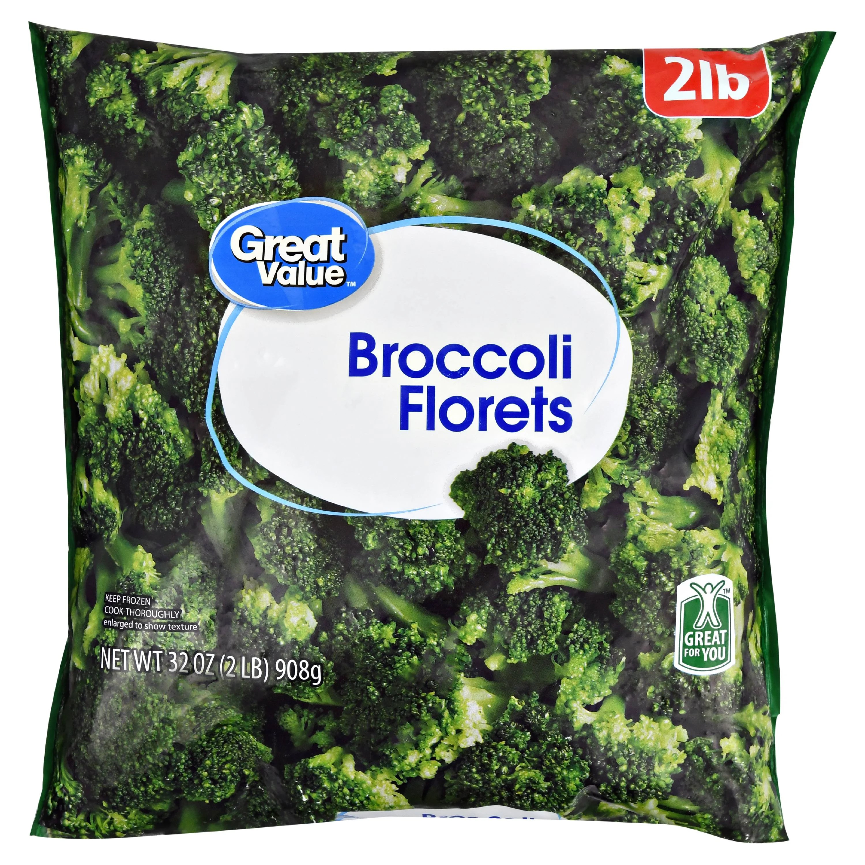 Great Value Broccoli Florets, 32 oz
