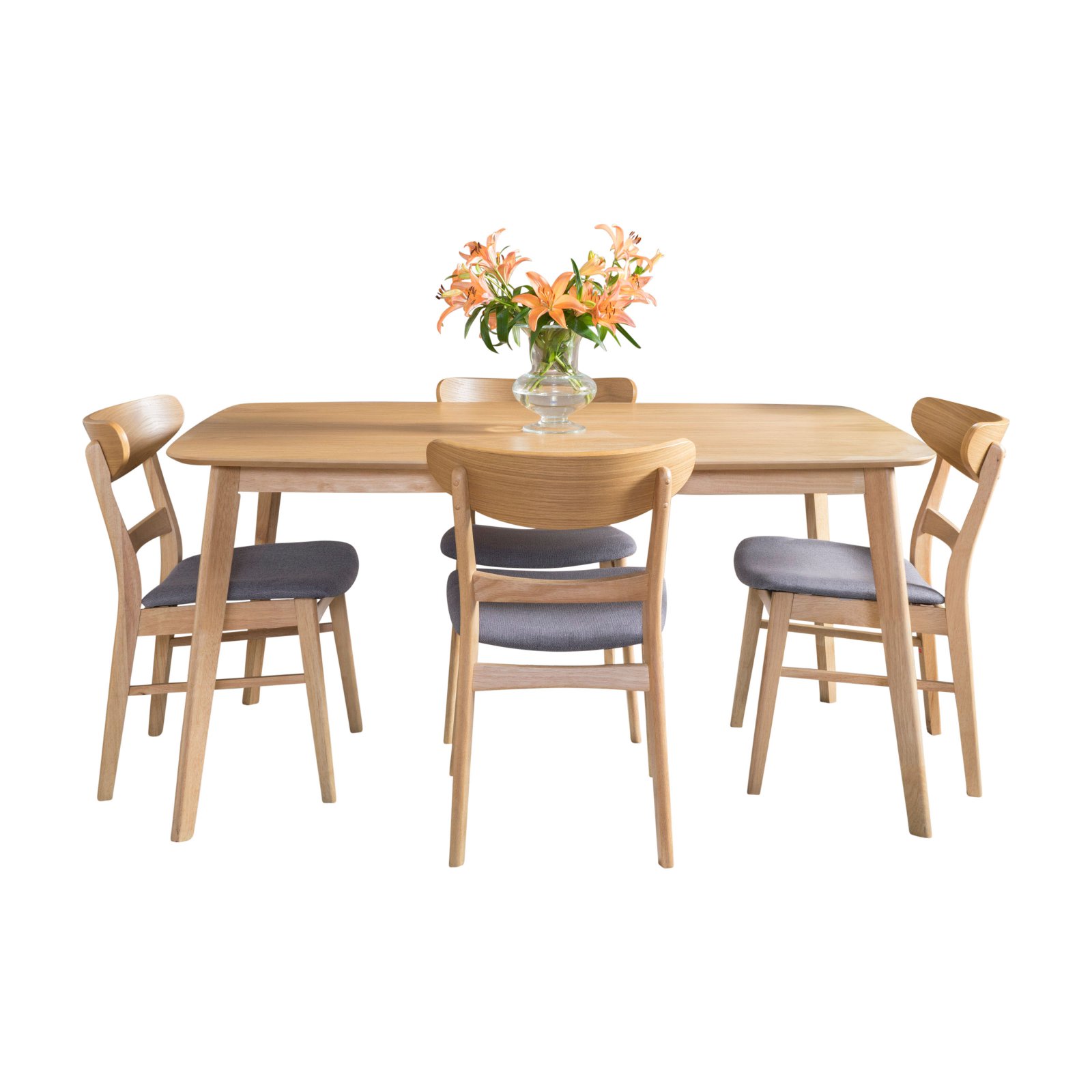 Idalia Rectangular 5 Piece Dining Table Set