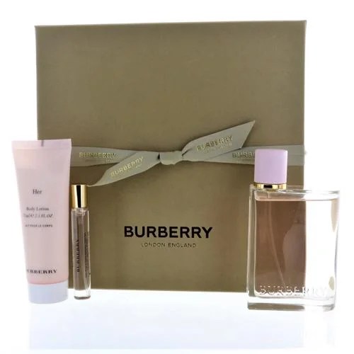 Burberry Burberry Burberry Her 3 Piece Gift Set 3.3 Oz Eau De