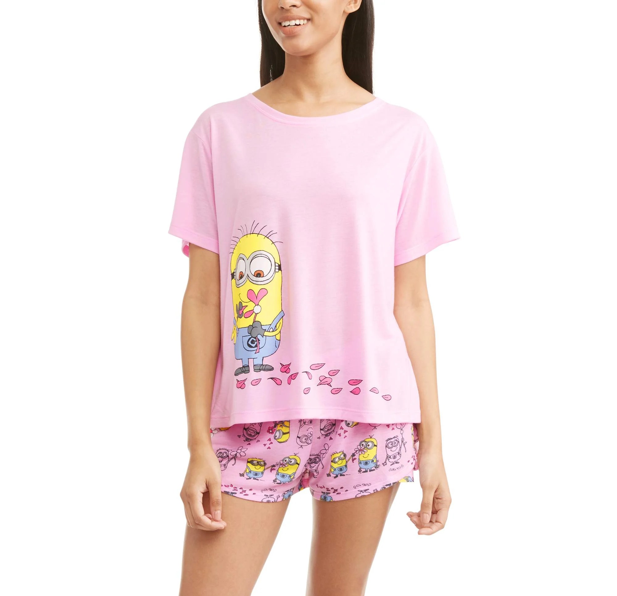 Minions Minion Women's ShortSleeve Sleep Top and Short 2Piece