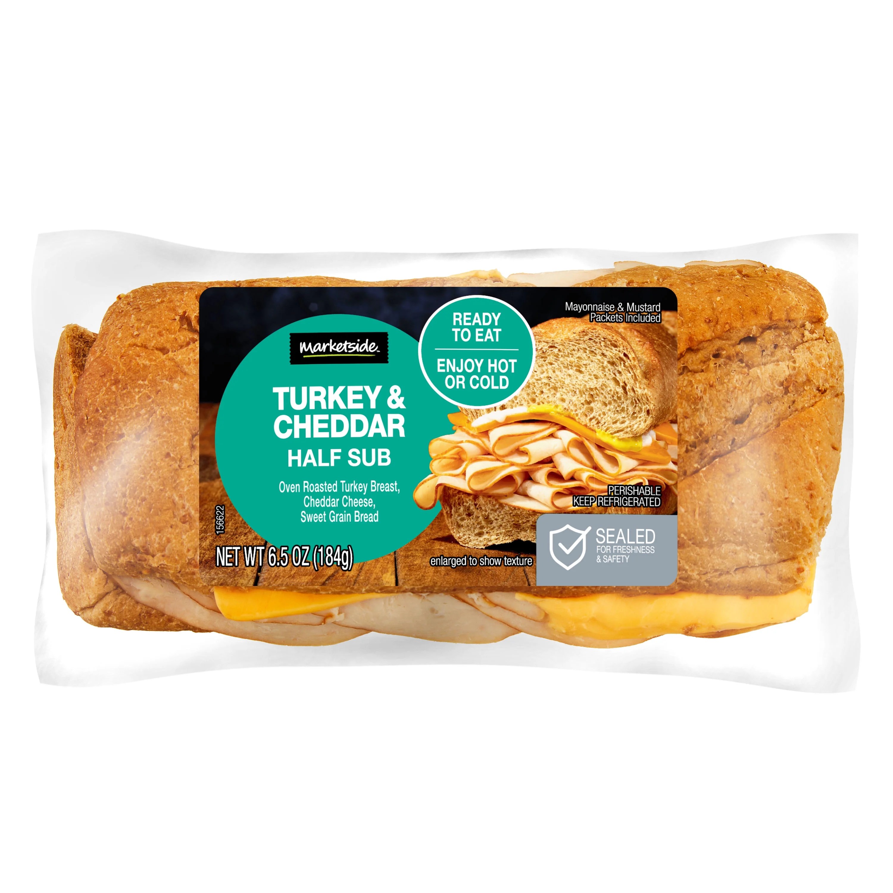 Marketside Turkey & Cheddar Sub, Half, 1 Count
