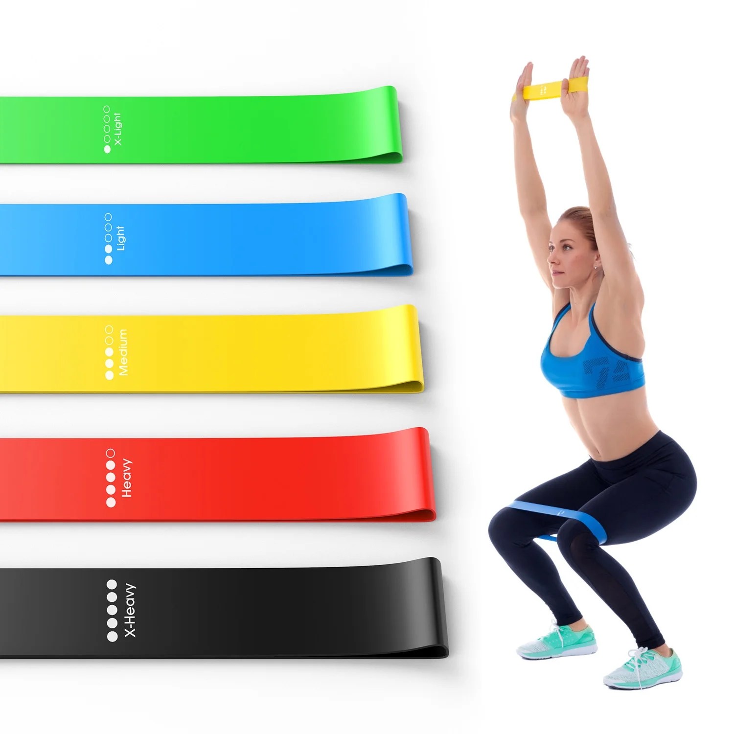 HOYOTIK Fitness Resistance Bands for Women and Men, Exercise Loop bands
