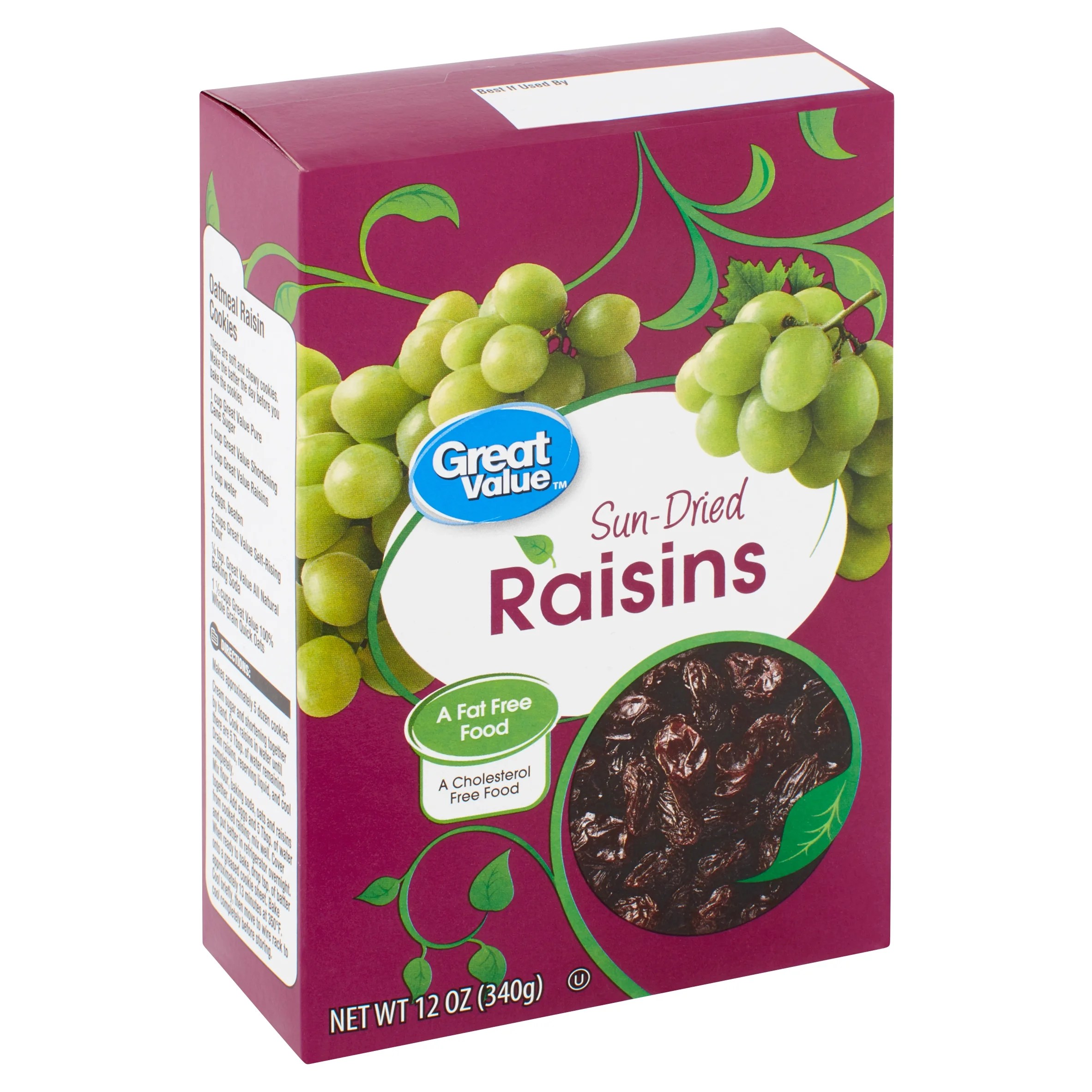 Great Value SunDried Raisins, 12 oz