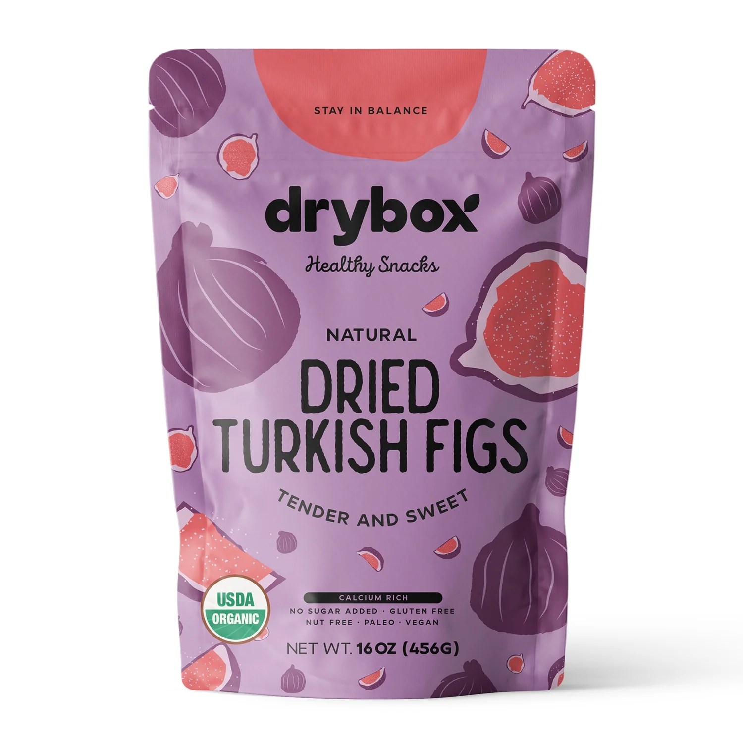 Drybox Organic Smyrna Turkish Figs No Sugar Added, NonGMO, Natural Mediterranean Dried Fruit