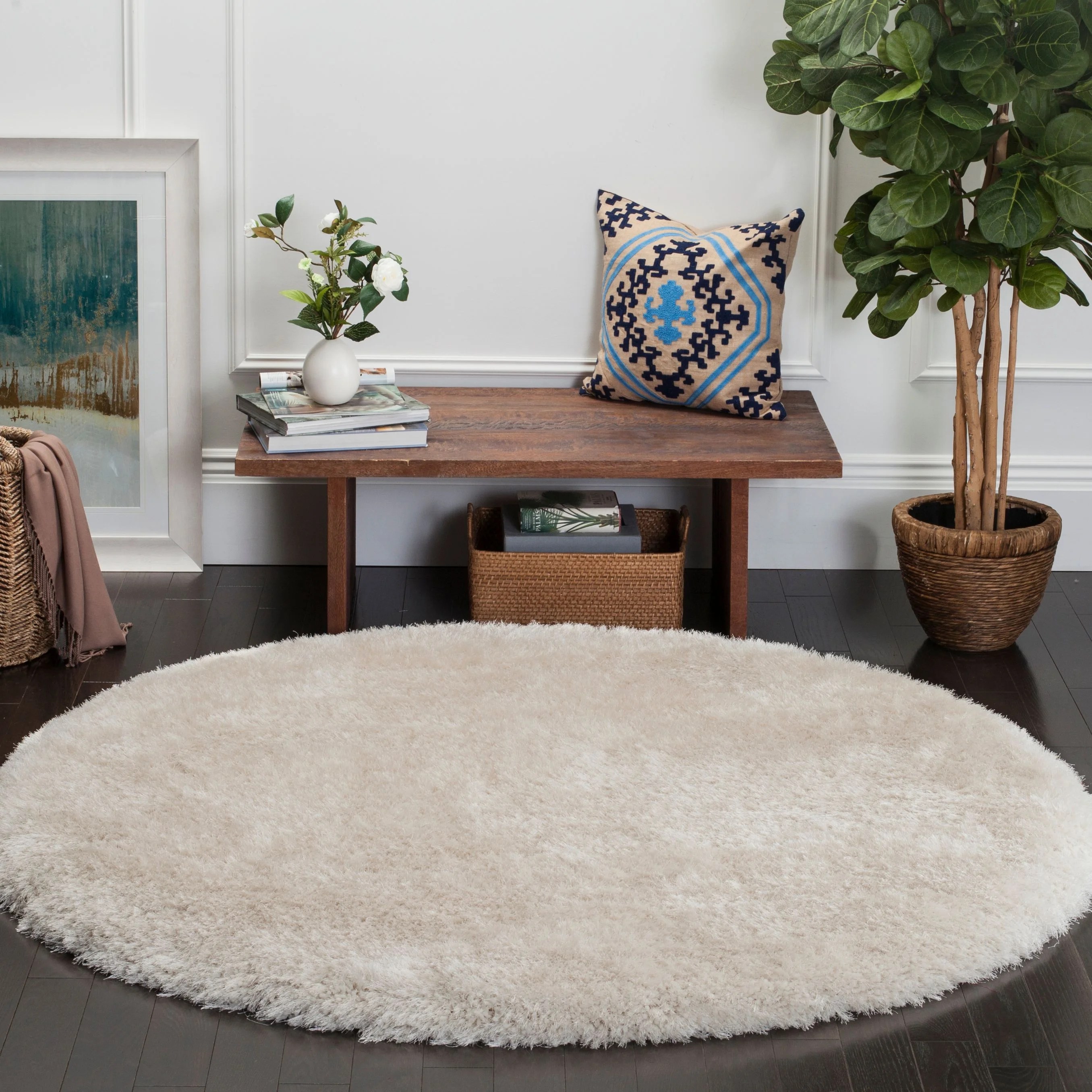 Safavieh Luxe Paxton Solid Plush Shag Area Rug or Runner