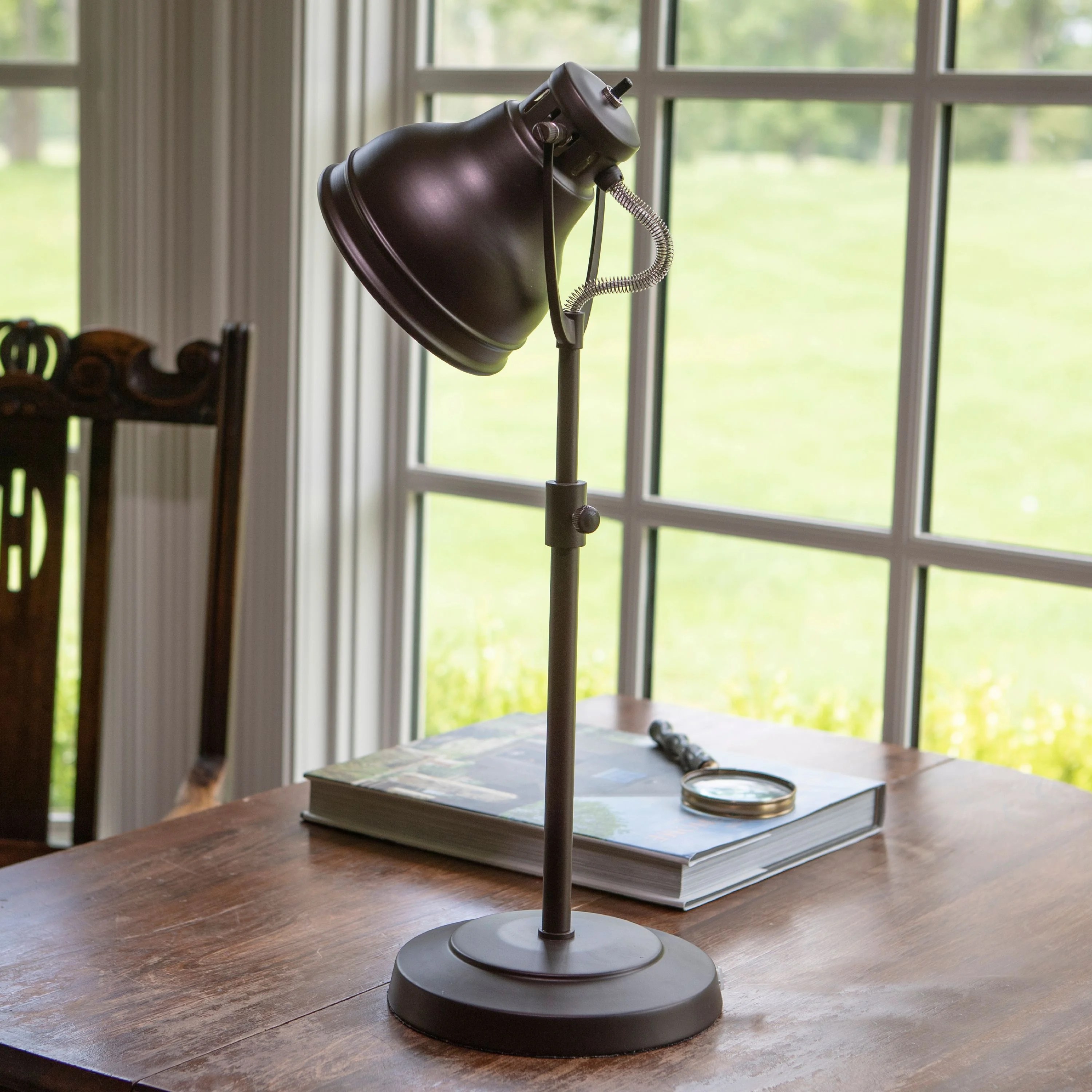 Desk Task Table Lamp with Adjustable Shade